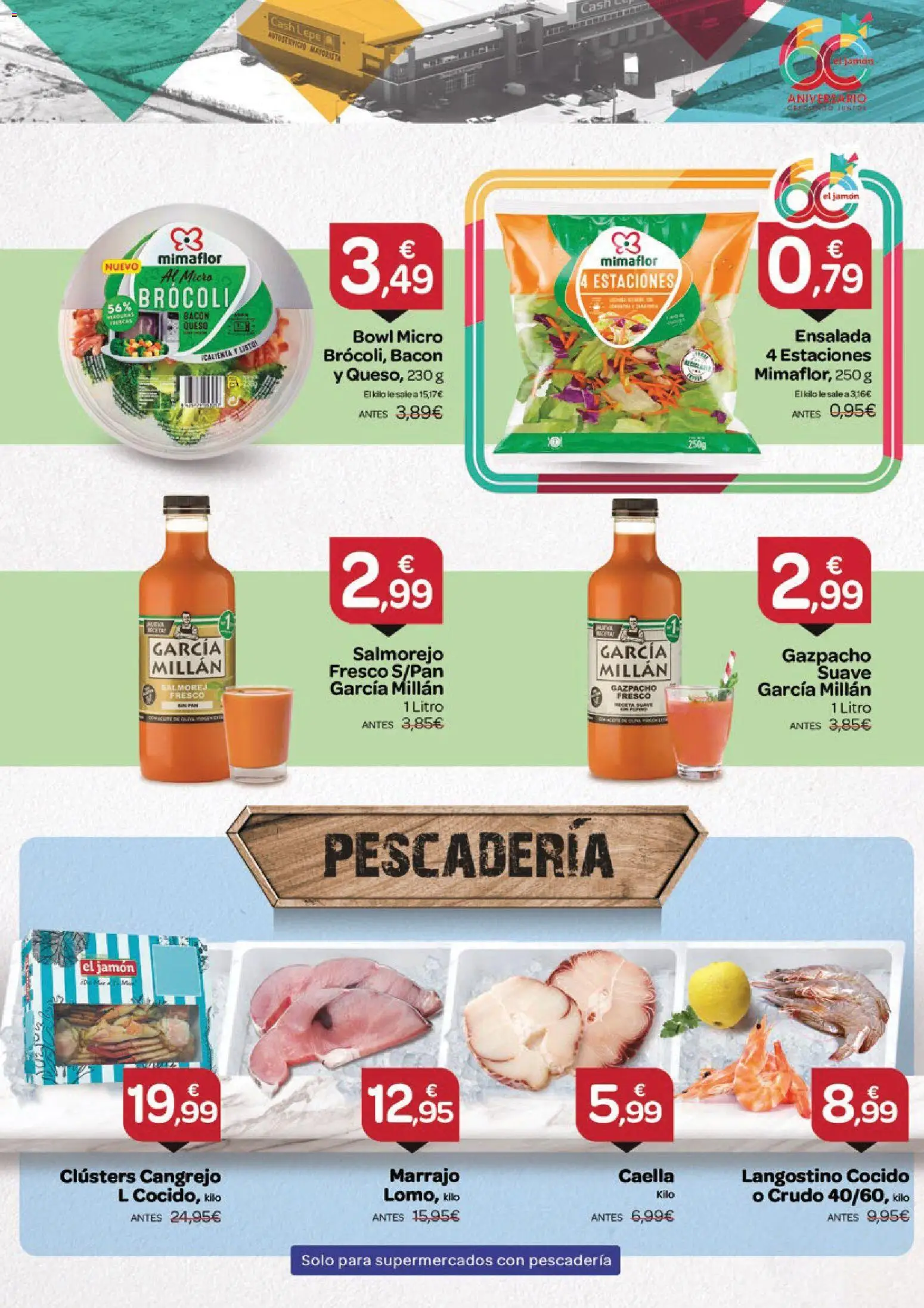 Supermercados El Jamón folleto │ válido desde el 23.04.2026 | Página: 5 | Productos: Queso, Jamón, Gazpacho, Langostino