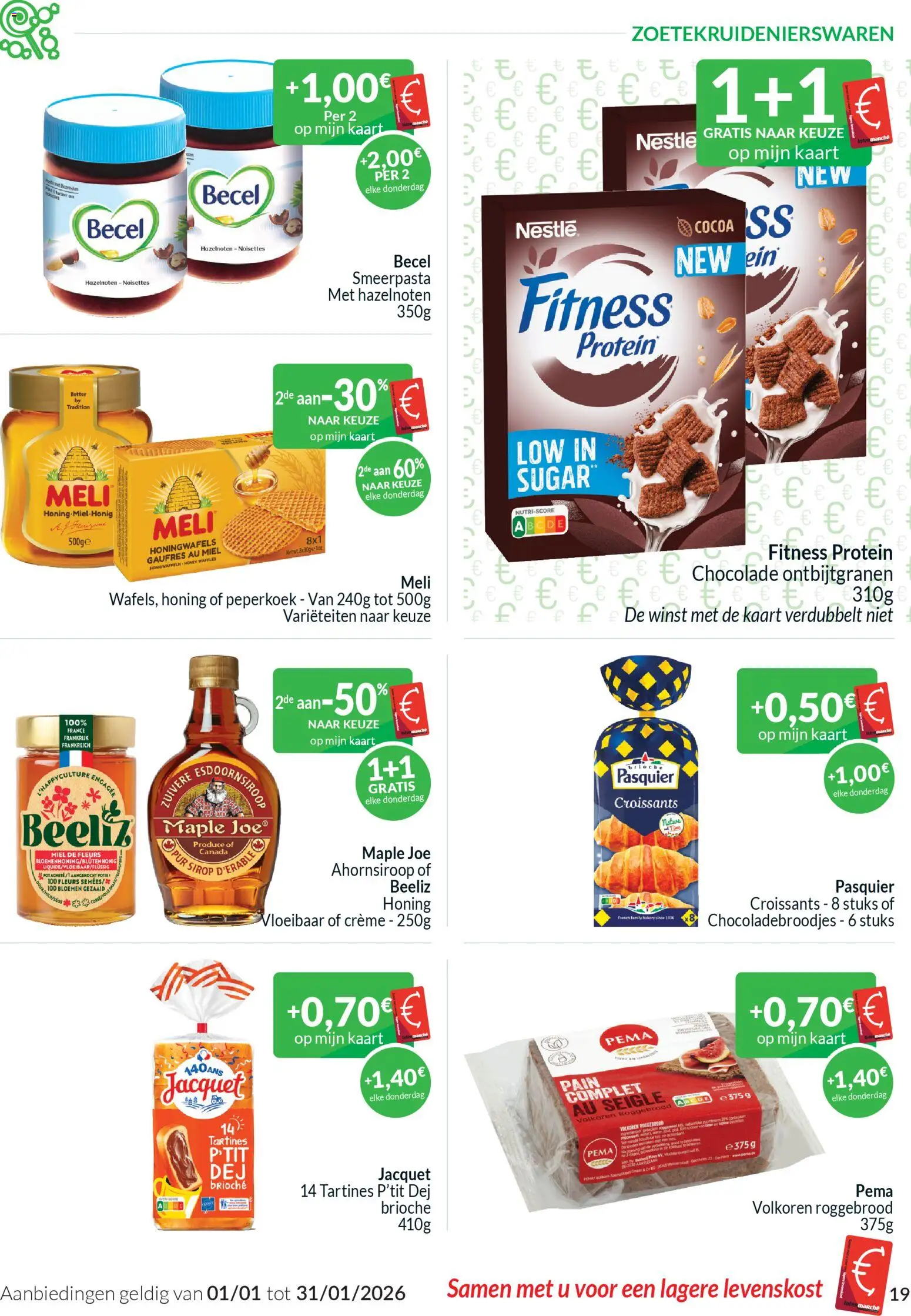 {H1} | Pagina: 19 | Producten: Kaart, Pot, Mes, Chocolade