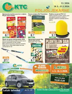 KTC Katalog poljoljekarne - Pregled kataloga iz trgovine KTC, vrijedi od 18.03.2026