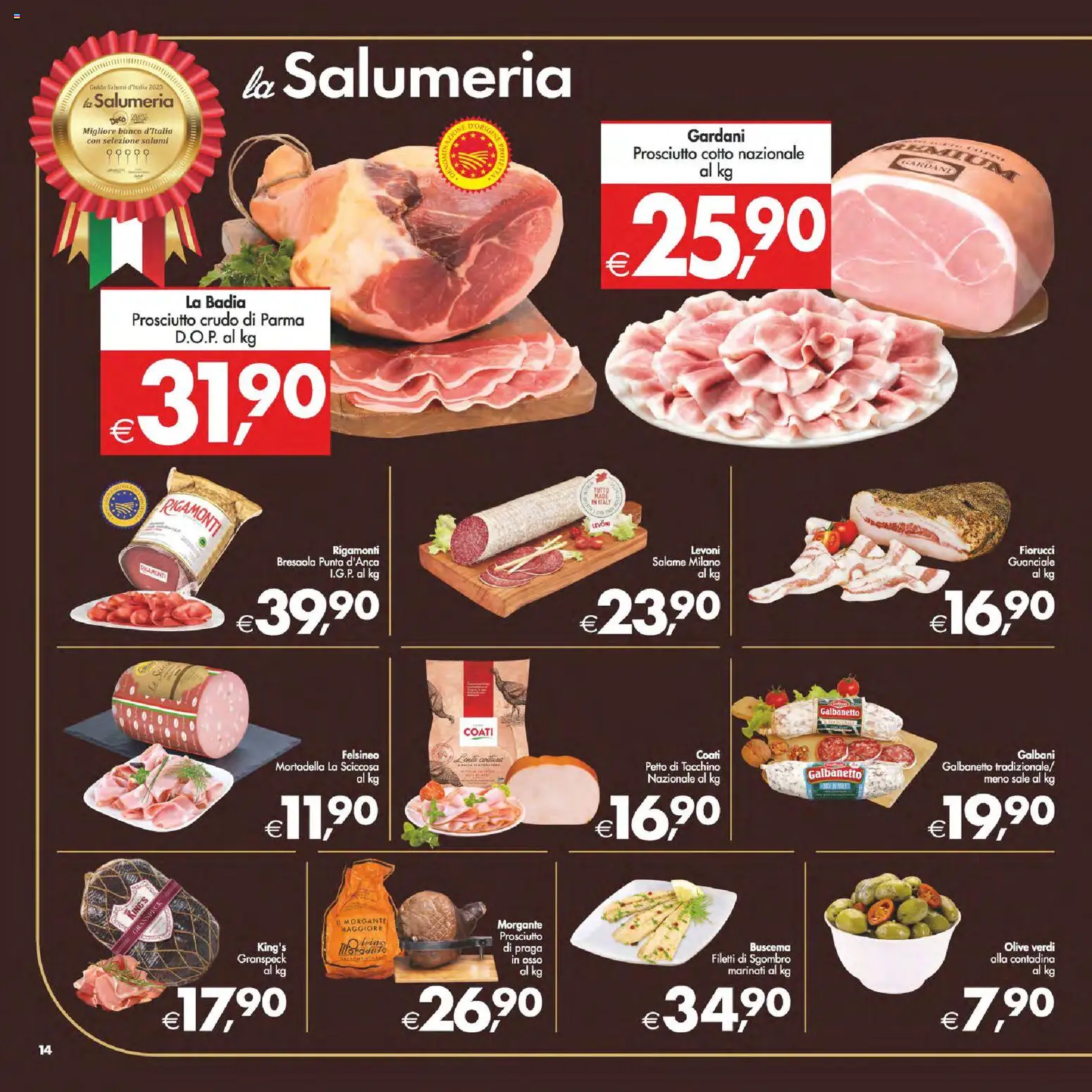 Volantino Decò del 13.02.2026 | Pagina: 21 | Prodotti: Bresaola, Sale, Tacchino, Sgombro