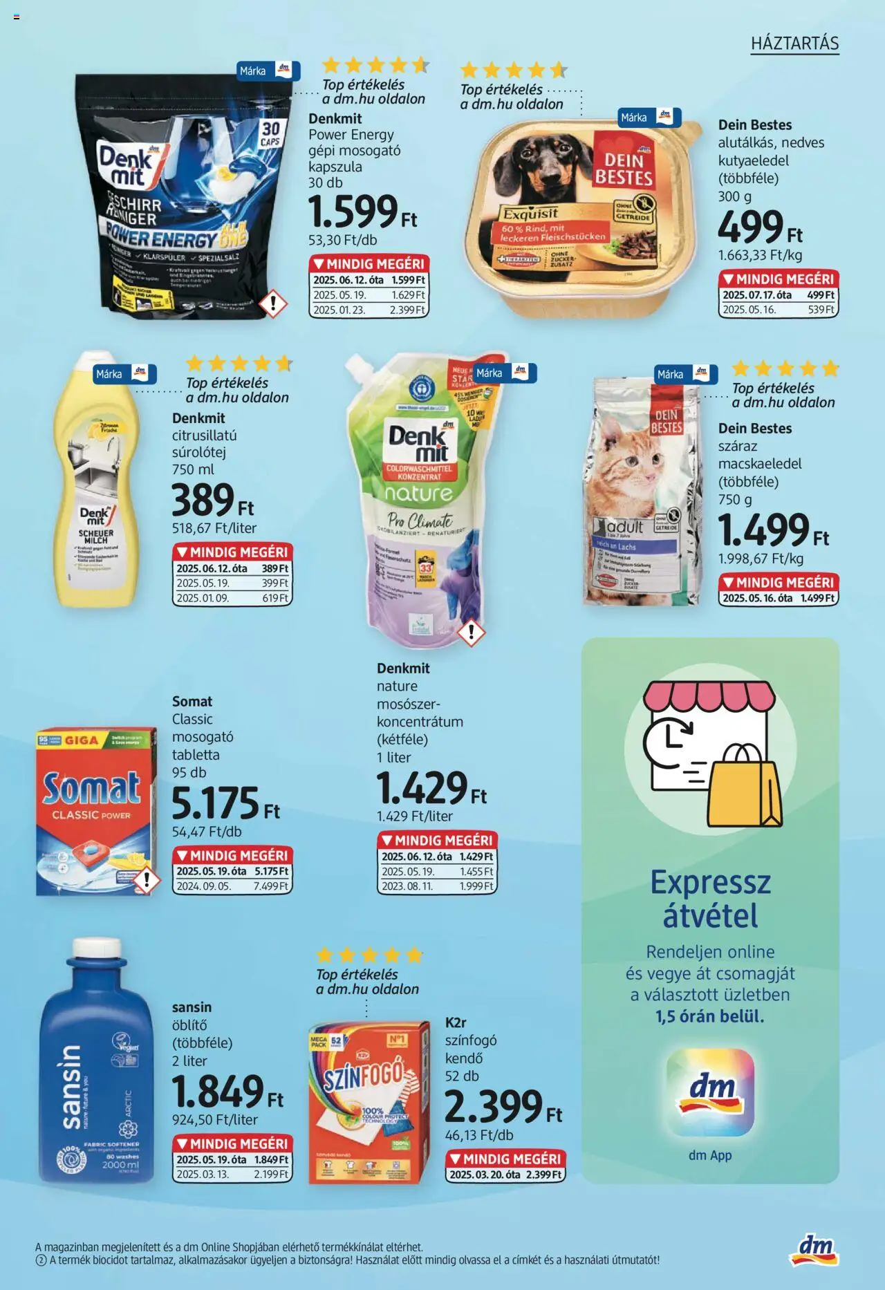 DM Drogerie Markt akciós ujság - amely érvényes a következő dátumtól: 17.07.2025 | Oldal: 23 | Termékek: Macskaeledel, Kutyaeledel, Öblítő, Mosószer