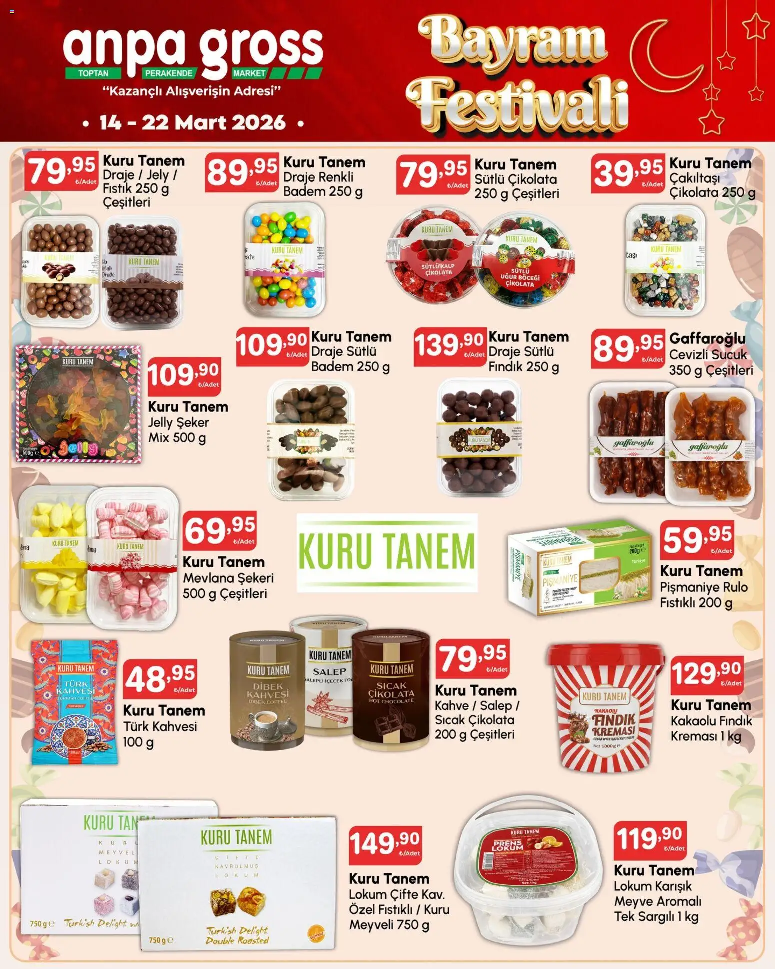 Anpa Gross Katalog - 14.03.2026 tarihinden itibaren geçerlidir | Sayfa: 4 | Ürünler: Kahve, Badem, Meyve, Sıcak çikolata
