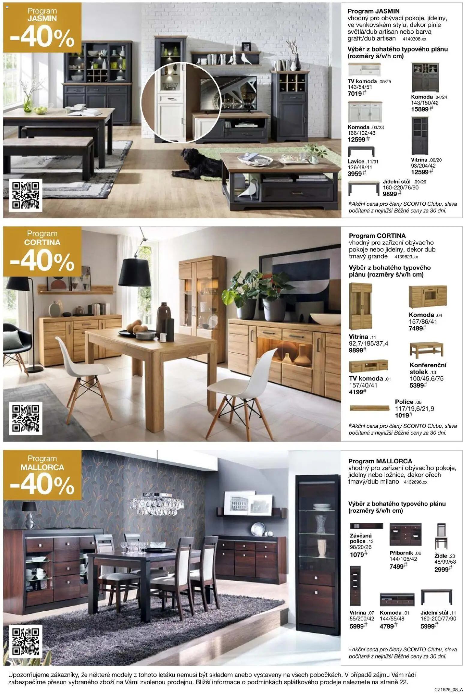 Sconto nábytek leták od 26.11.2025 | Strana: 8 | Produkty: Tv, Komoda, Židle, Lavice