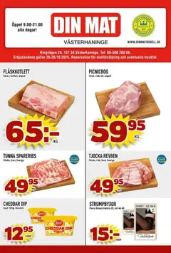 Din Mat - erbjudanden - Förhandsvisning av reklamblad från butik Din Mat aktuell från 20.10.2025