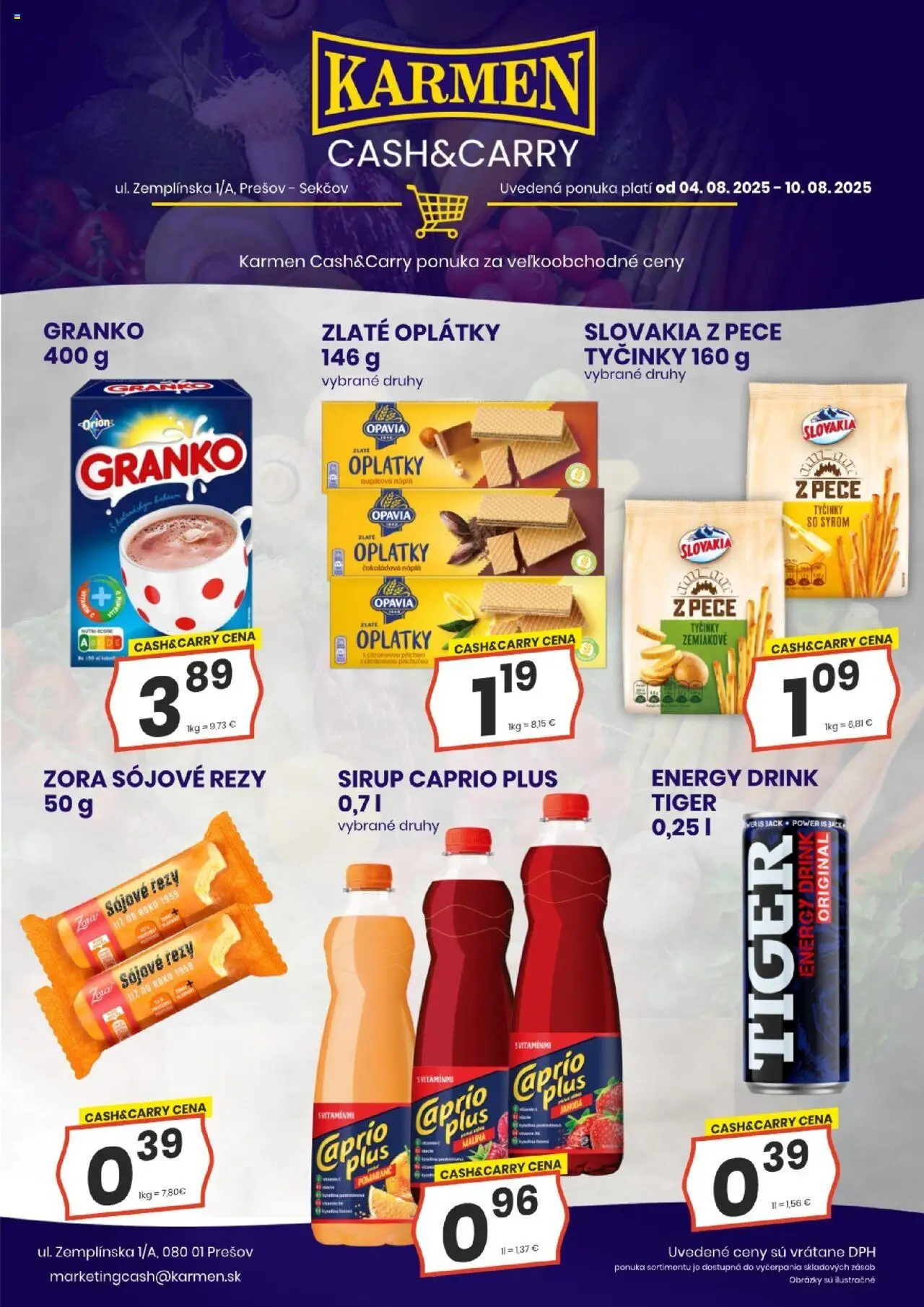 KARMEN CBA leták │ platný od 04.08.2025 | Strana: 4 | Produkty: Granko