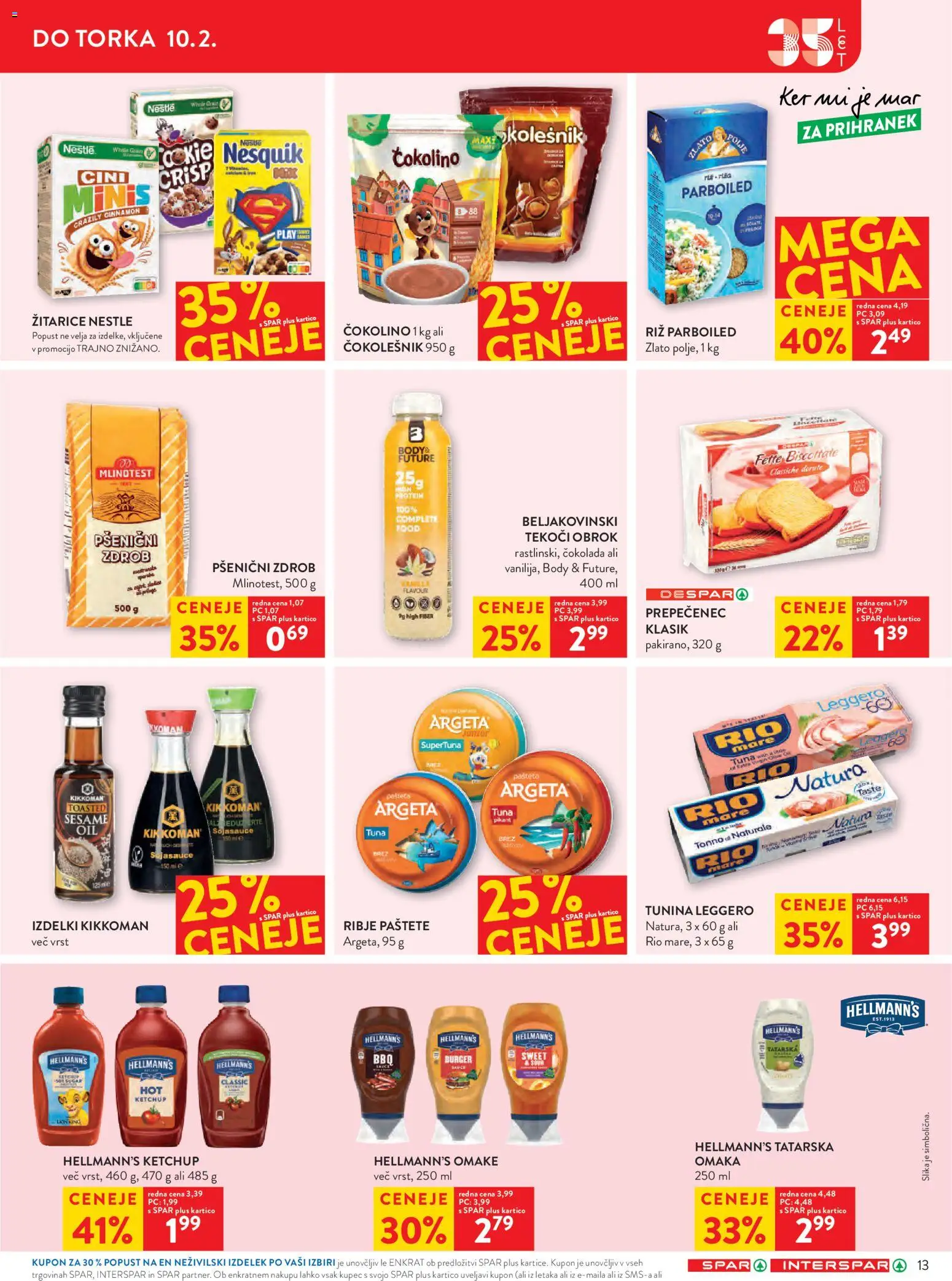 Novi Spar katalog ponudbe – veljaven od 04.02.2026 | Stran: 19 | Izdelki: Čokolino, Čokolešnik, Cokolada, Omaka