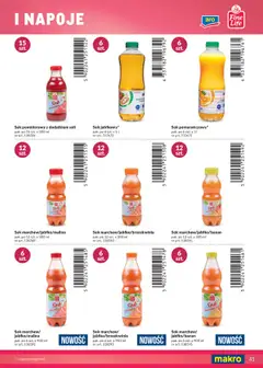 Sok jabłkowy*, pak. po 6 szt. x 1 l od 28.04.2025 | Strona: 41 | Produkty: Napoje, Sok