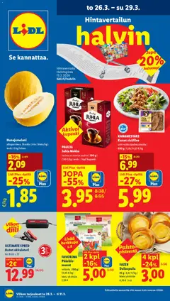 Lidl-mainoslehti voimassa 26.03.2026 alkaen