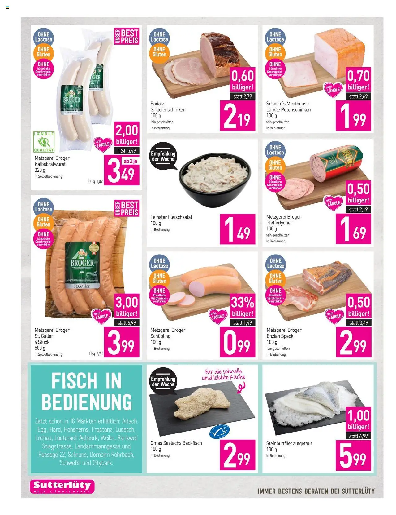 Sutterlüty Flugblatt gültig ab 18.09.2025 | Seite: 8 | Produkte: Fisch
