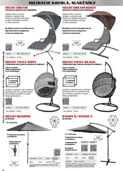 Hecht leták platný od 30.10.2025 | Strana: 128 | Produkty: Hojdacie kreslo, Kreslo, Slnečník, Dáždnik