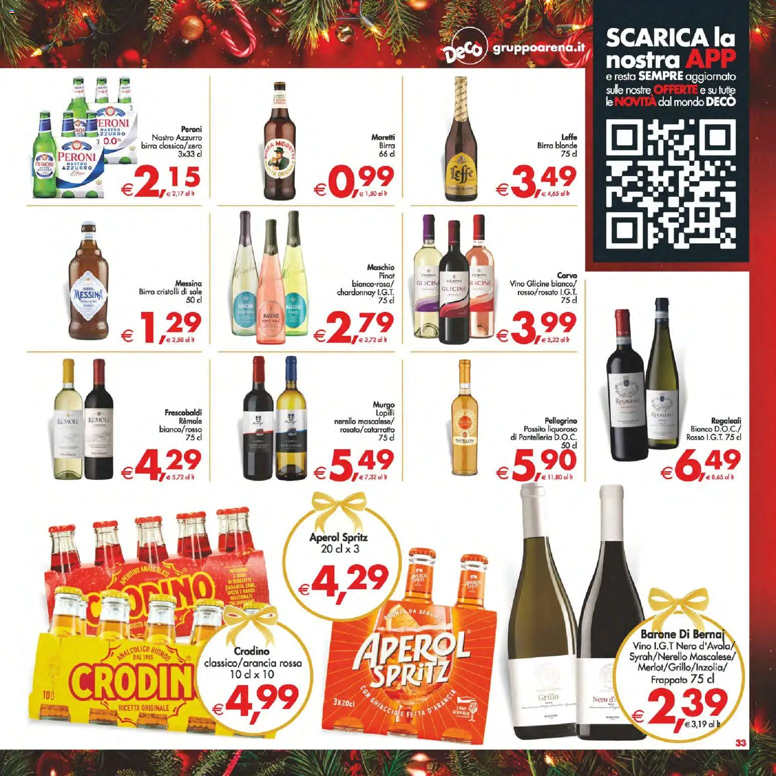 Volantino Decò del 16.12.2025 | Pagina: 38 | Prodotti: Birra, Sale, Vino, Aperitivo
