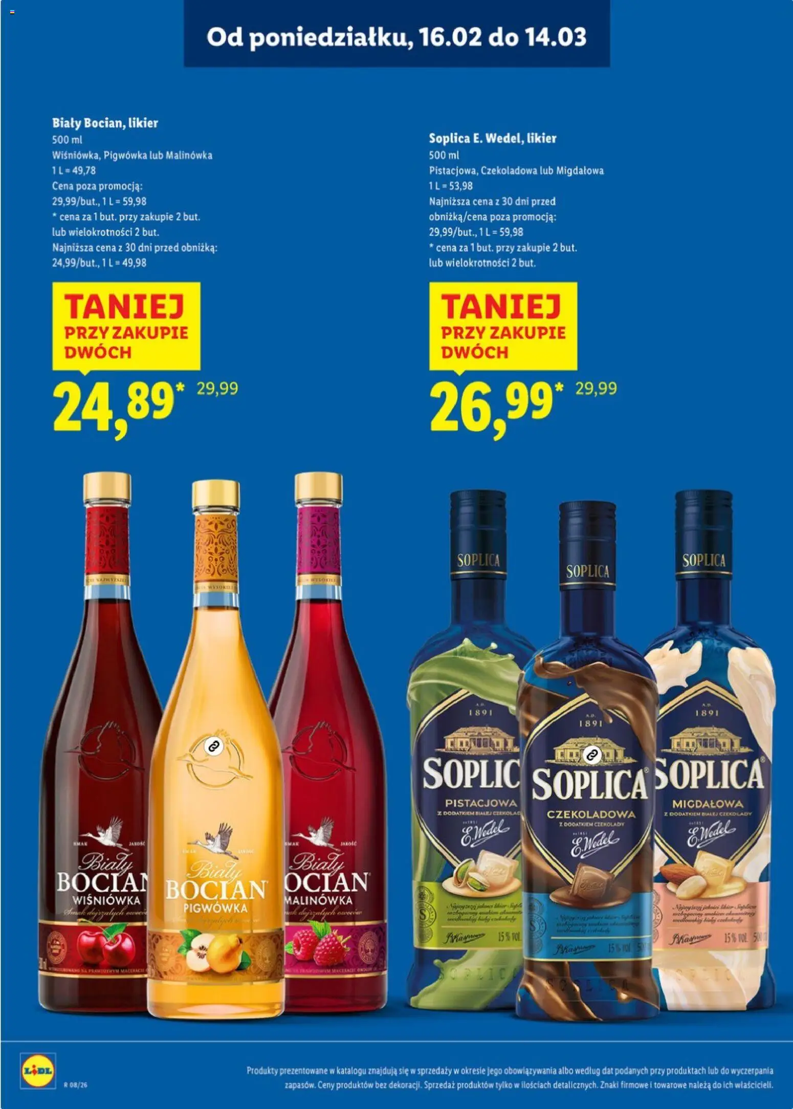 Lidl Katalog alkoholi mocnych od 16.02.2026 | Strona: 22 | Produkty: Czekolady, Czekoladowa