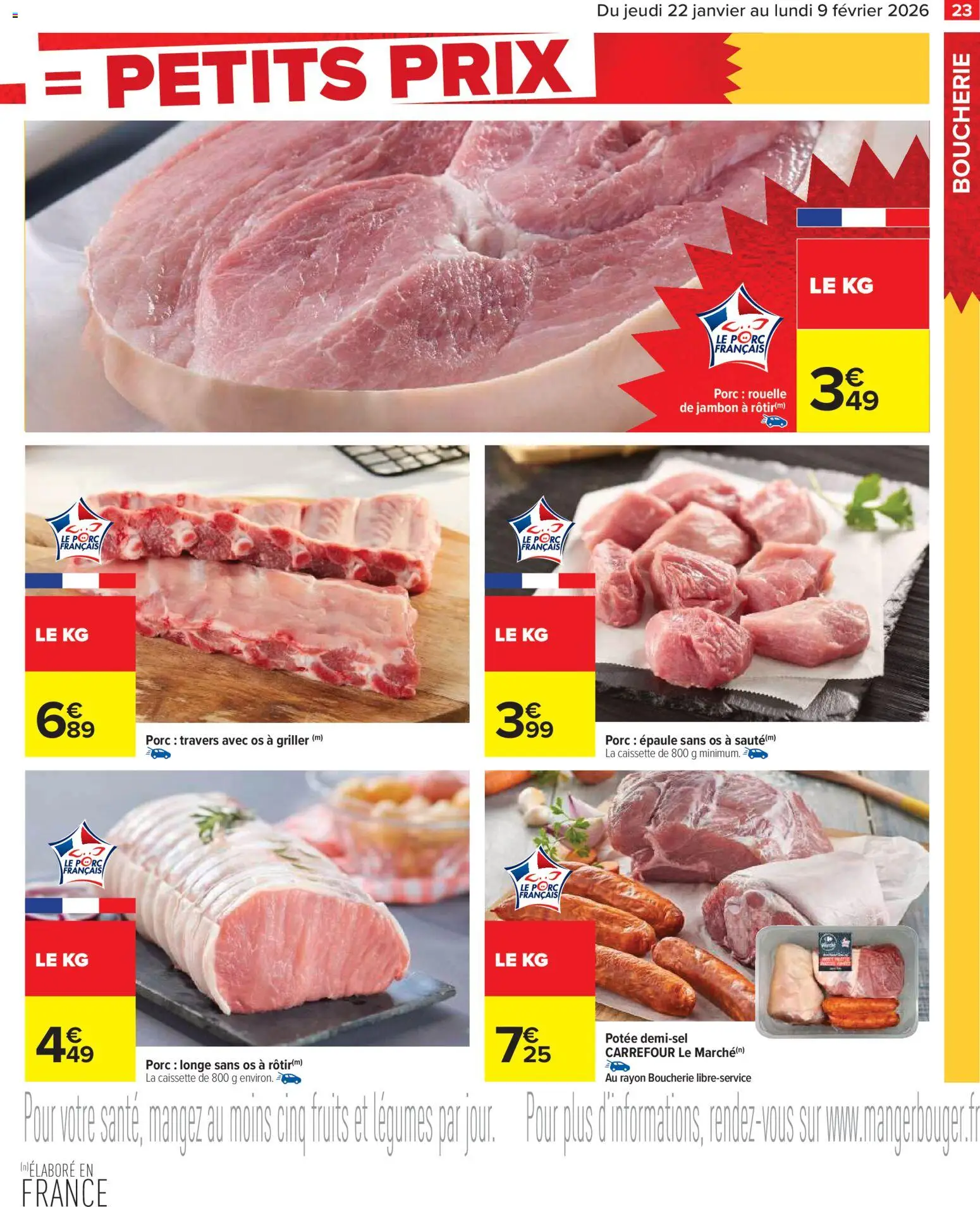 {H1} | Page: 25 | Produits: Porc rouelle de jambon, Jambon, Porc