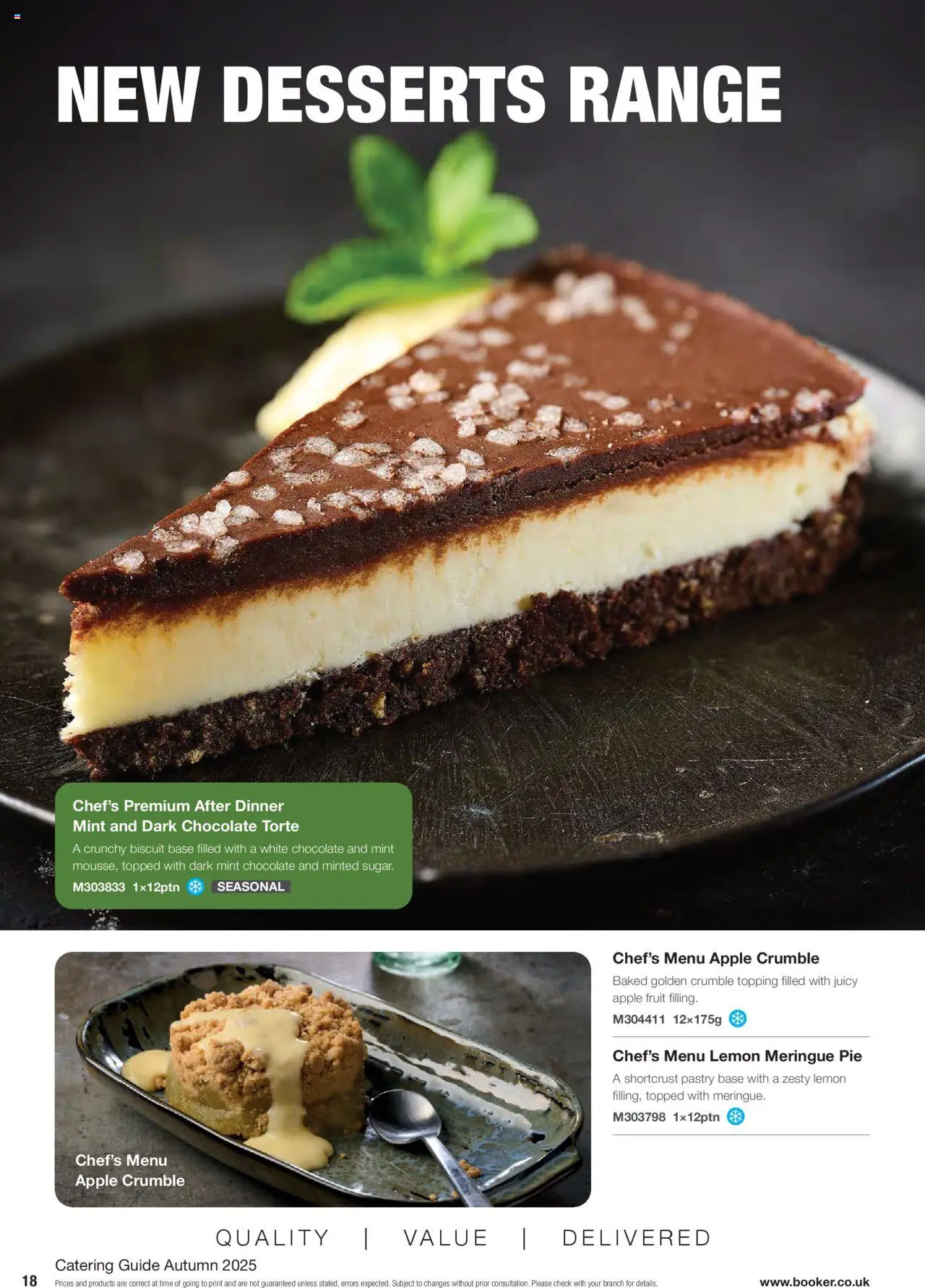 {H1} | Page: 18 | Products: Pie, Apple, Chocolate, Luges