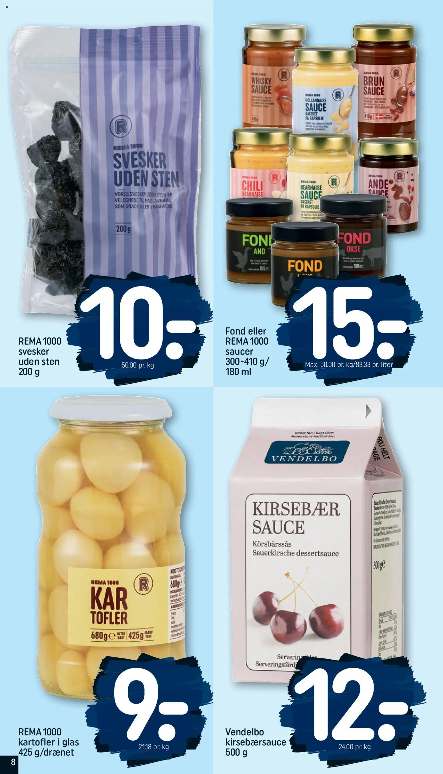 Rema 1000 tilbudsavis – gyldig fra 02.11.2025 | Side: 8 | Produkter: Rapsolie, Kirsebær, Cherry, Svesker
