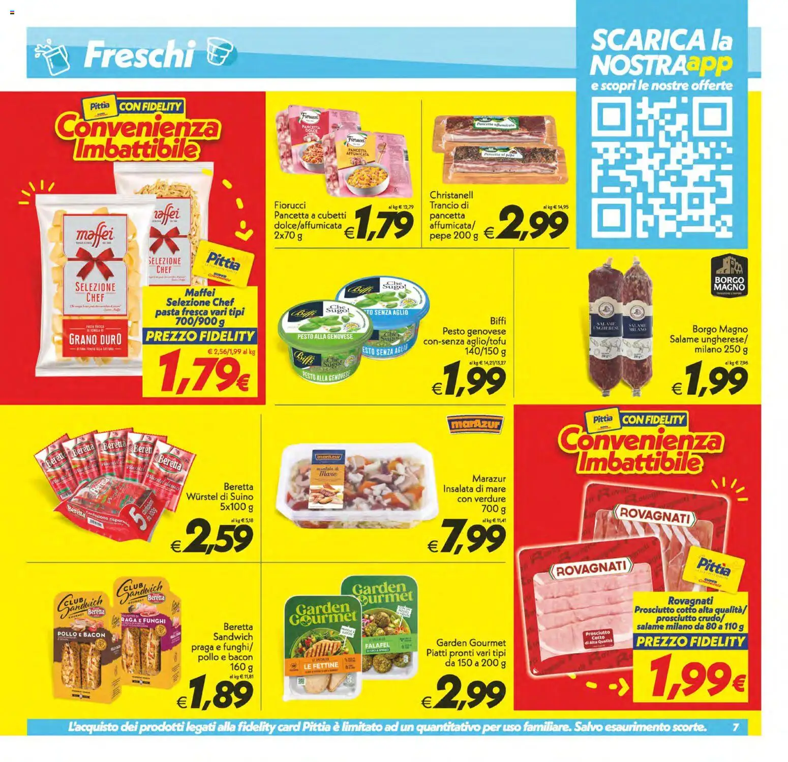 Volantino SuperConveniente del 06.03.2026 | Pagina: 7 | Prodotti: Insalata, Verdure, Aglio, Pasta