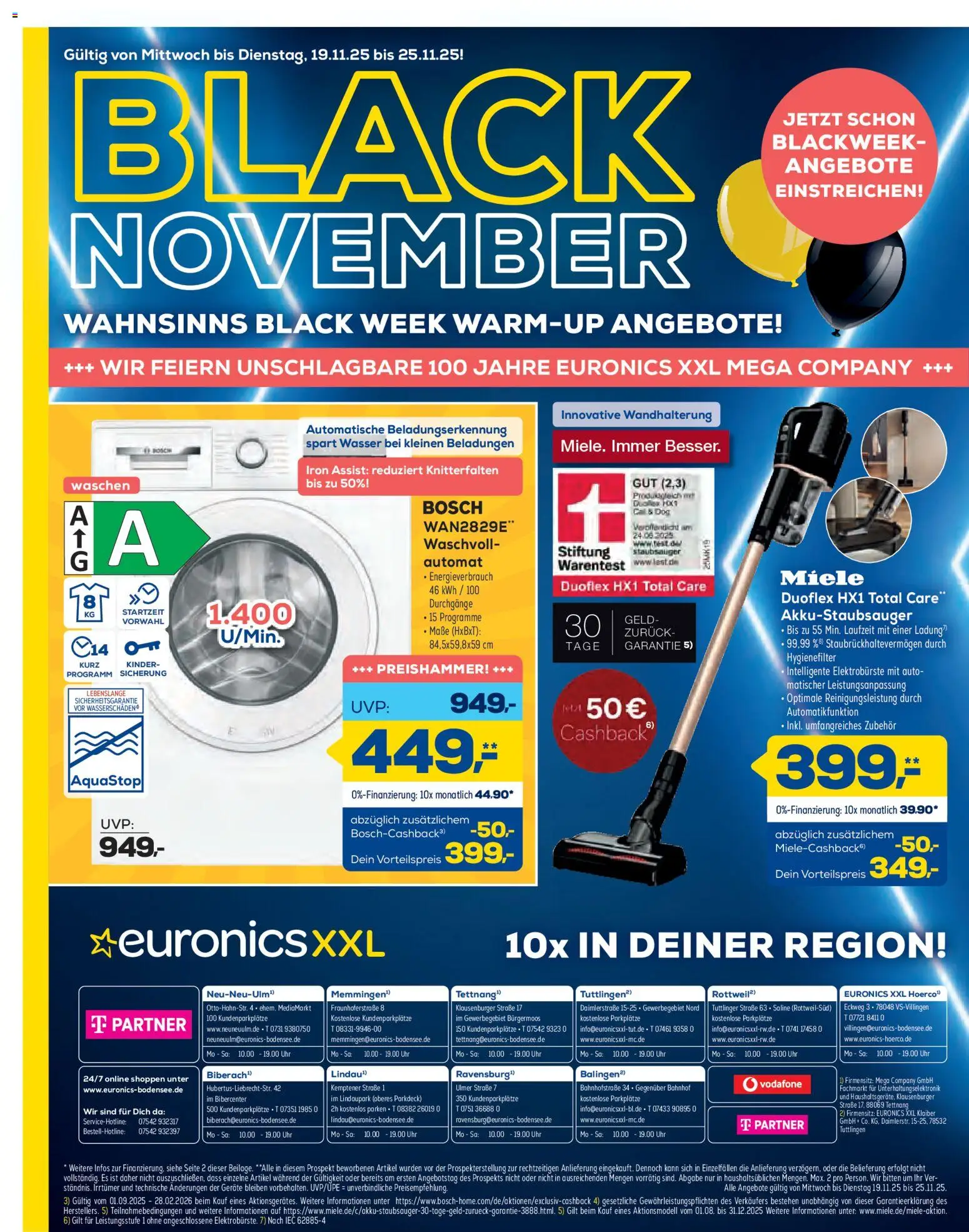 Euronics - Black Friday – gültig ab 19.11.2025 | Seite: 12 | Produkte: Miele, Staubsauger, Wasser, Uhr