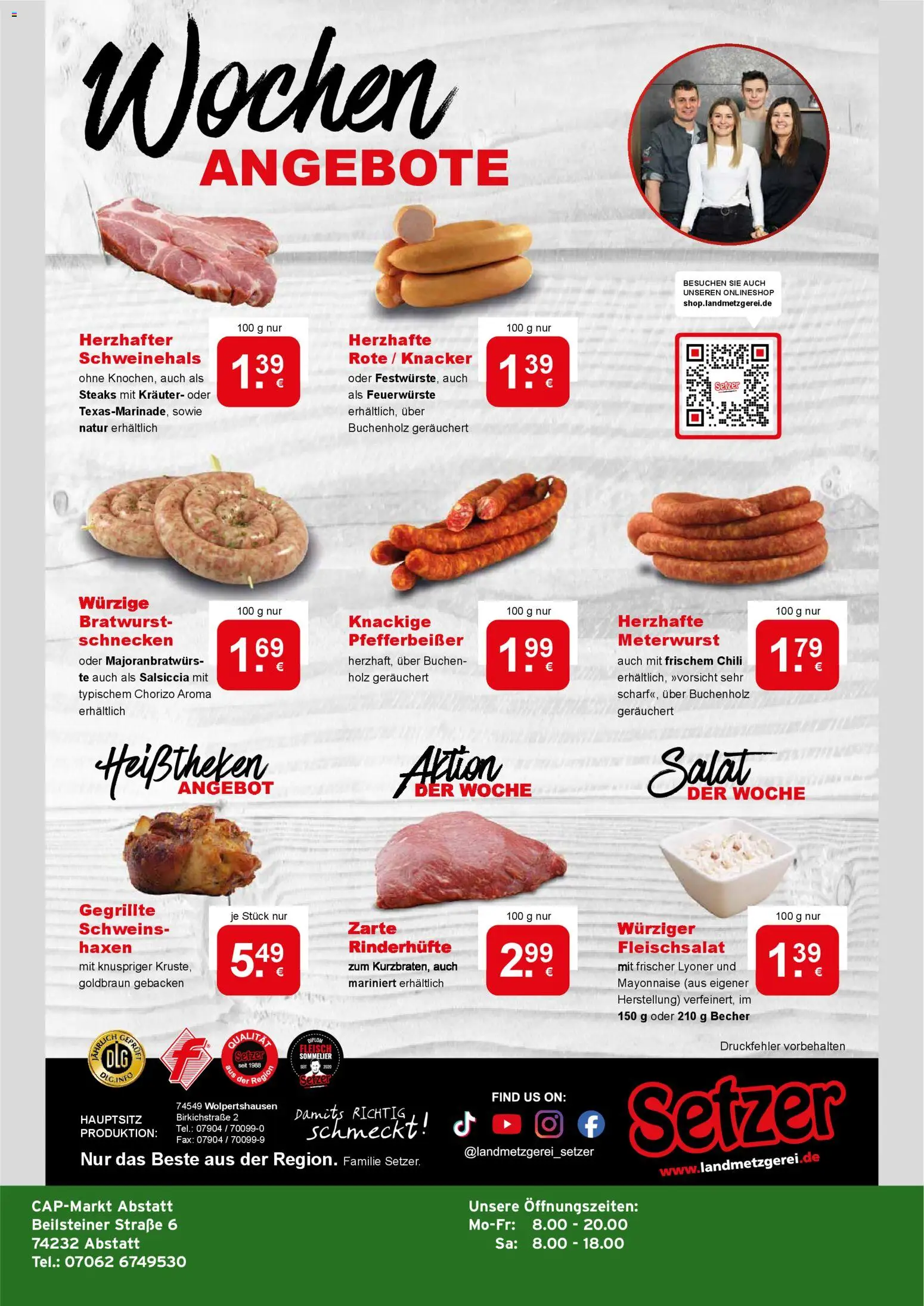CAP Markt Prospekt – gültig ab 27.04.2026 | Seite: 4 | Produkte: Bratwurst, Mayonnaise, Fleisch, Salat