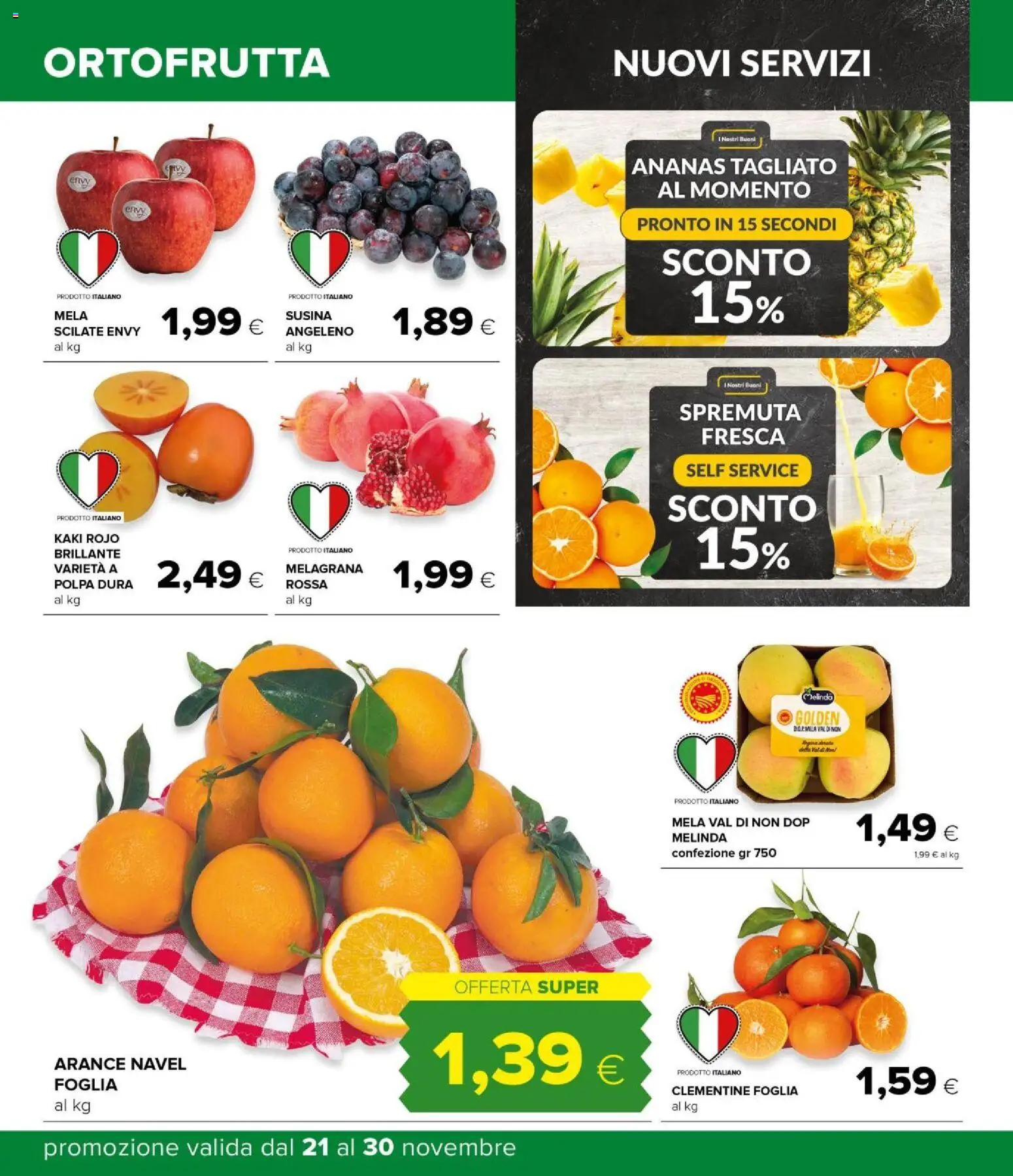 Volantino Oasi del 21.11.2025 | Pagina: 16 | Prodotti: Arance, Ananas