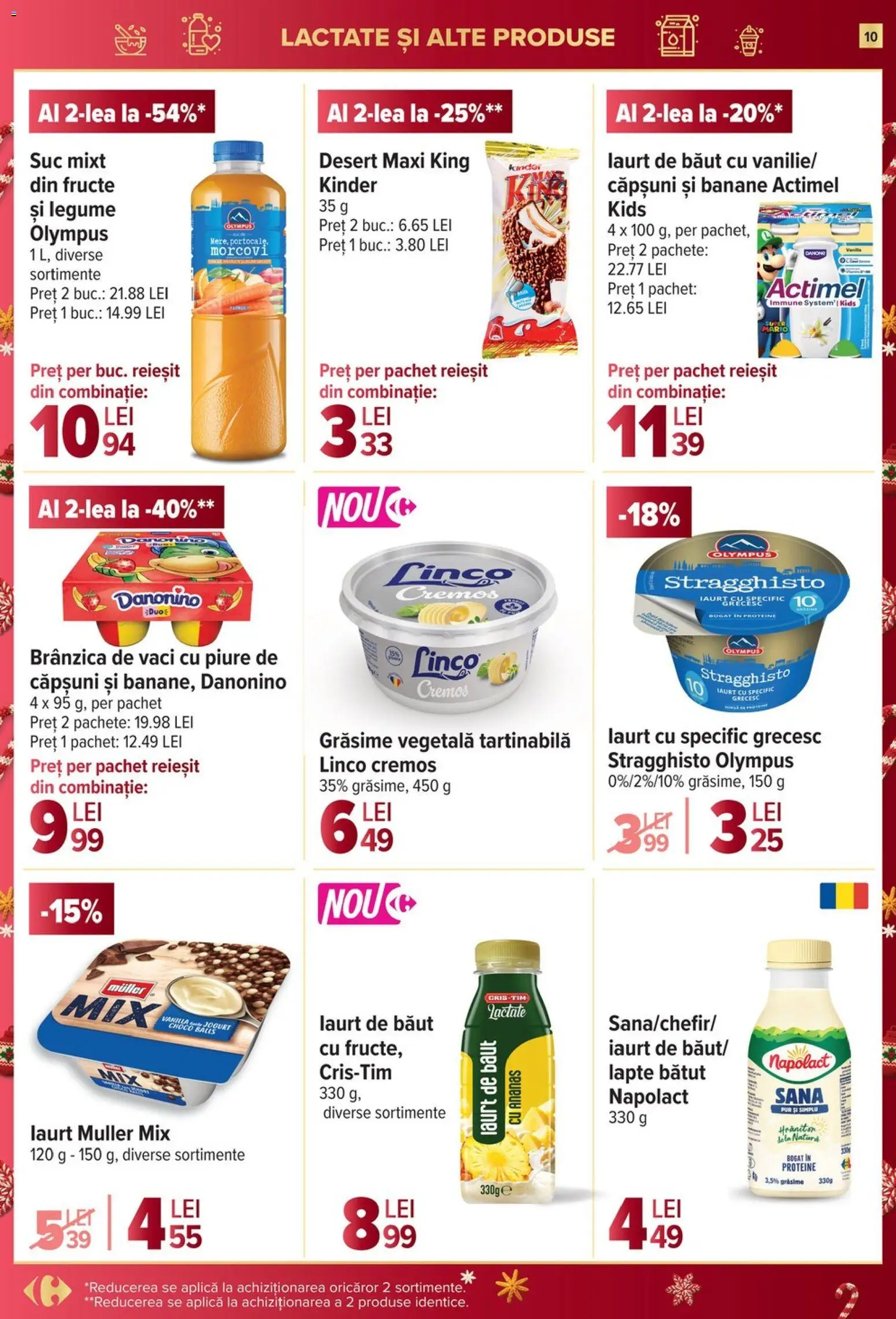 Noul catalog Carrefour – valabil de la 03.12.2025 | Pagină: 10 | Produse: Masaüstü kılıfı, Iaurt, Suc, Fructe