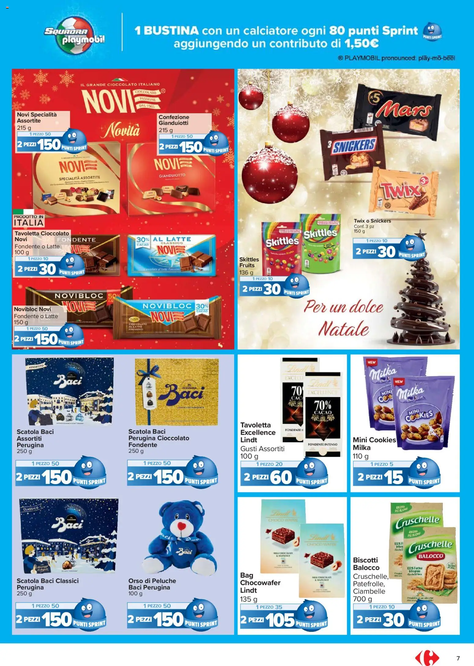 Volantino Carrefour del 02.12.2025 | Pagina: 7 | Prodotti: Ciambelle, Cioccolato, Biscotti, Farina
