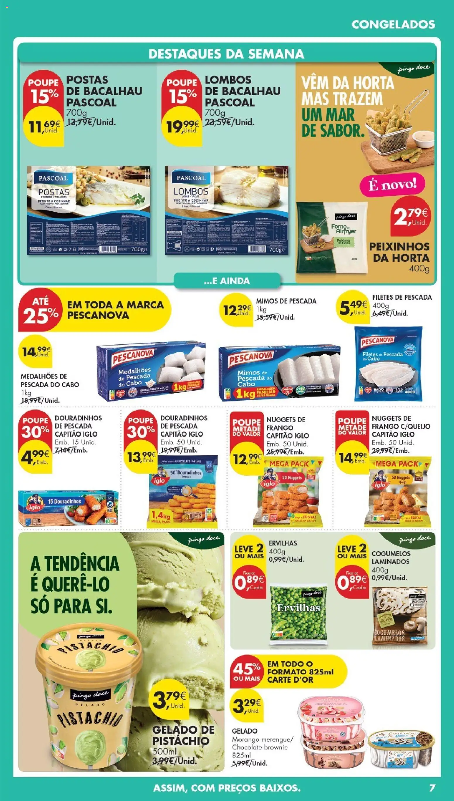 Pingo Doce Poupe Esta Semana Madeira │ válido de 14.04.2026 | Página: 7 | Produtos: Nuggets de frango, Cabo, Pescada, Capitão iglo