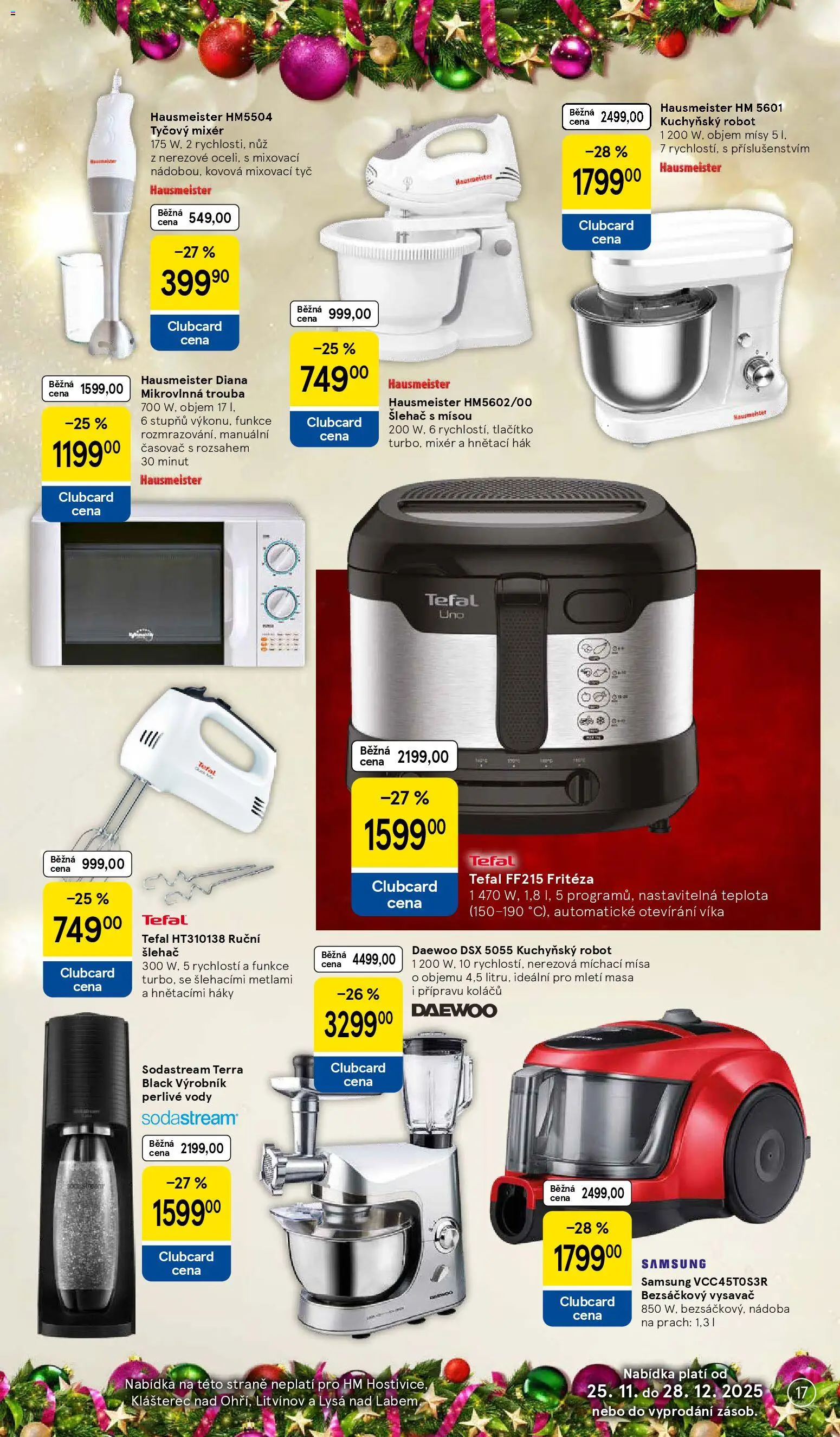 Tesco katalog od 25.11.2025 | Strana: 17 | Produkty: Trouba, Mixér, Fritéza, Časovač