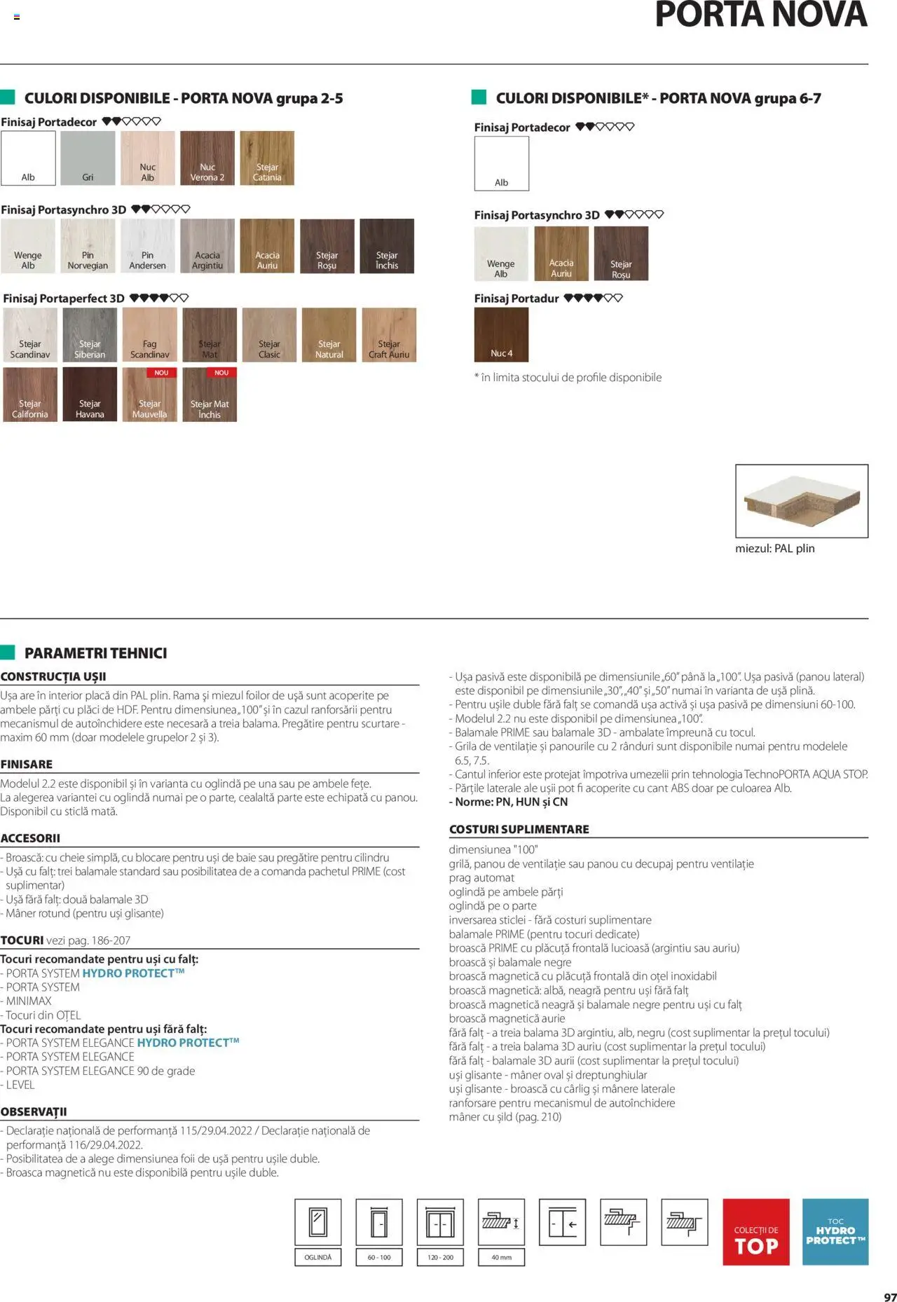 Noul catalog Proges – valabil de la 01.05.2025 | Pagină: 97 | Produse: Mâner, Oglindă, Ușă