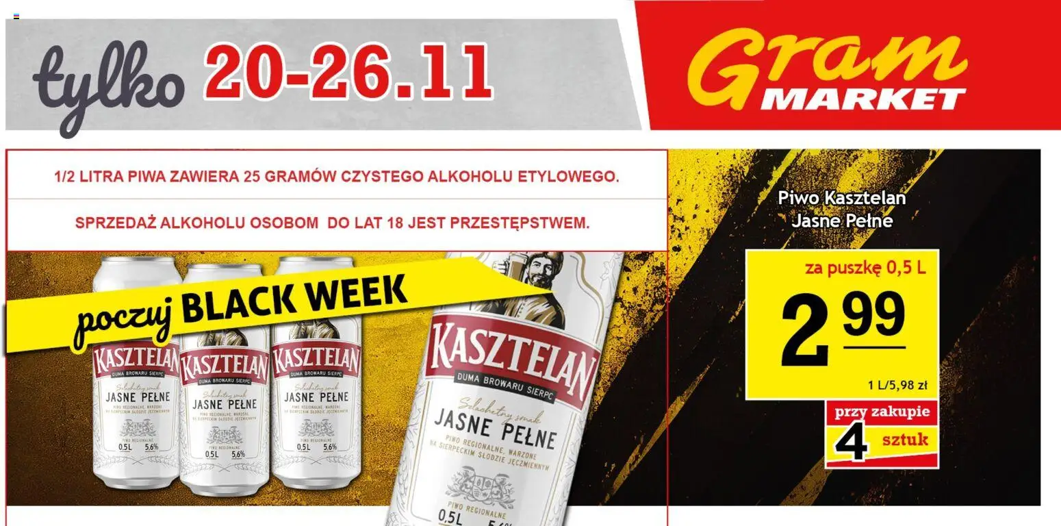Gram Market Black Friday od 20.11.2025 | Strona: 3 | Produkty: Piwo