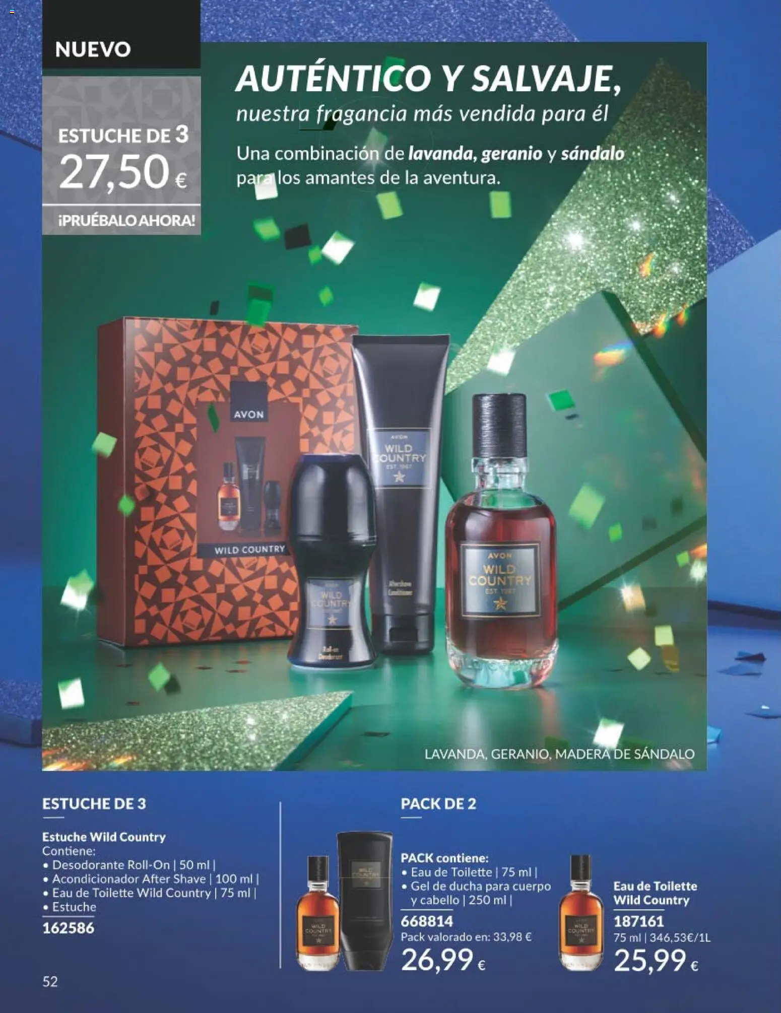 Catálogo AVON campaña 11 Black Friday │ válido desde el 01.11.2025 | Página: 52 | Productos: Fragancia, Acondicionador, Gel de ducha, Desodorante
