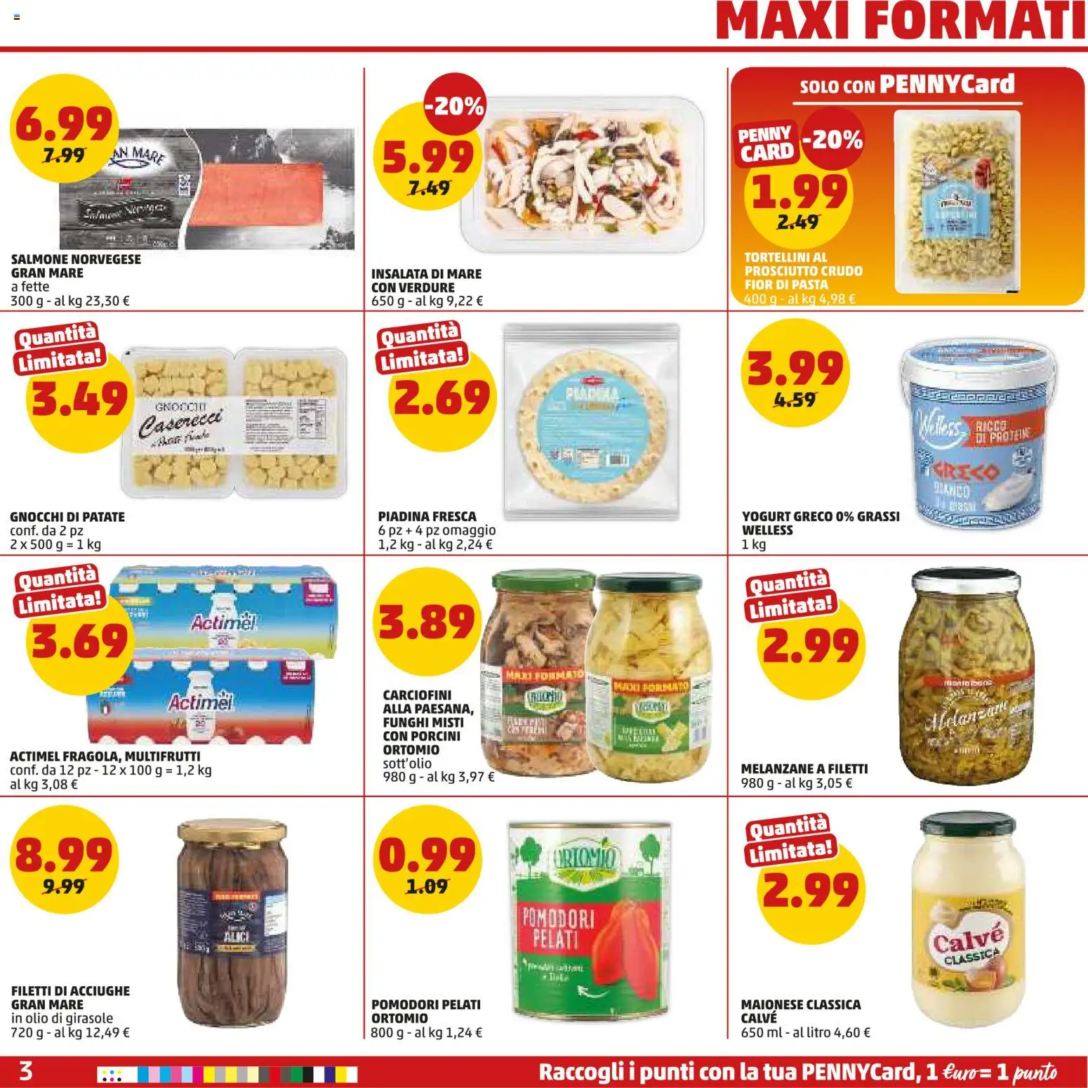Volantino PENNY del 29.01.2026 | Pagina: 3 | Prodotti: Yogurt greco, Insalata, Verdure, Funghi