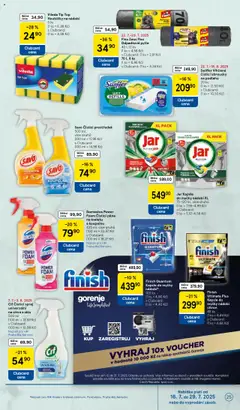 Tesco leták - Hypermarket od 23.07.2025 | Strana: 25 | Produkty: Finish, Čistící prostředek, Ubrousky, Jar