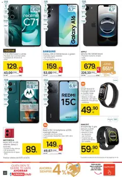 Vista previa Eroski - Precio más bajo  válido desde el 16.10.2025 | Página: 46 | Productos: Smartphone, Cable, Satélite, Batería