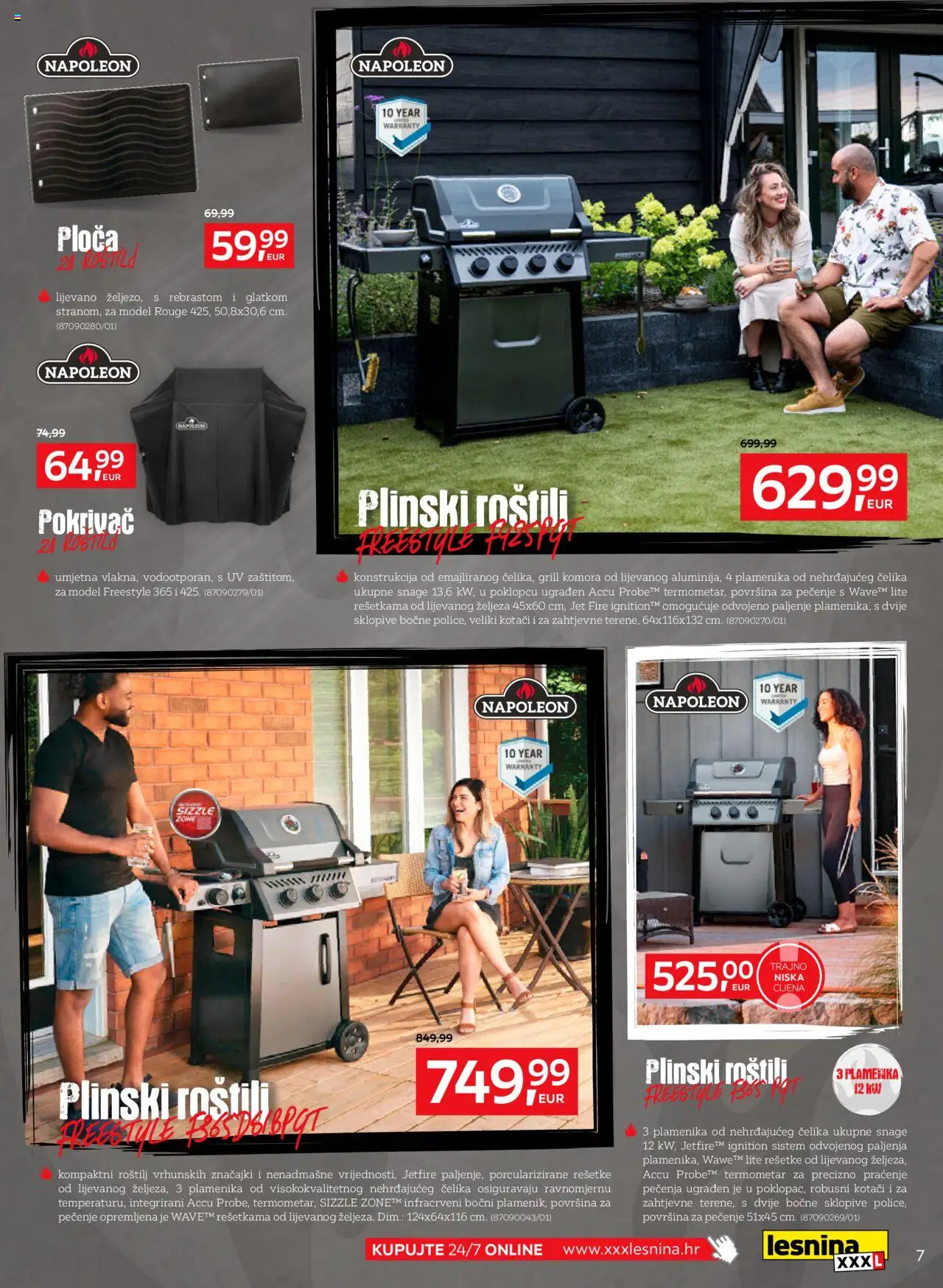 Lesnina katalog | vrijedi od 01.07.2025 | Stranica: 7 | Proizvodi: Roštilj, Termometar, Pokrivač