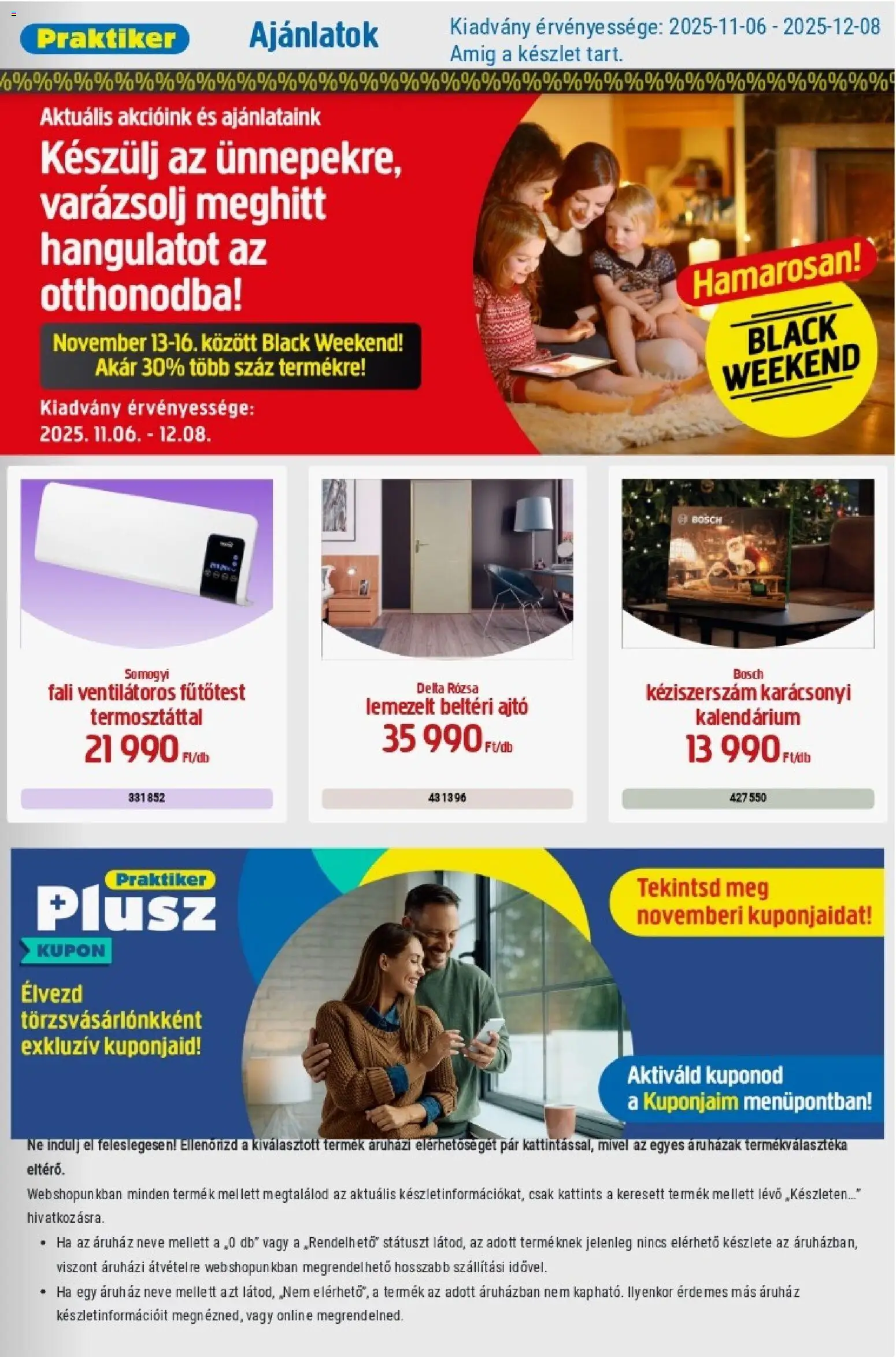 Praktiker akciós ujság - amely érvényes a következő dátumtól: 06.11.2025 | Oldal: 1