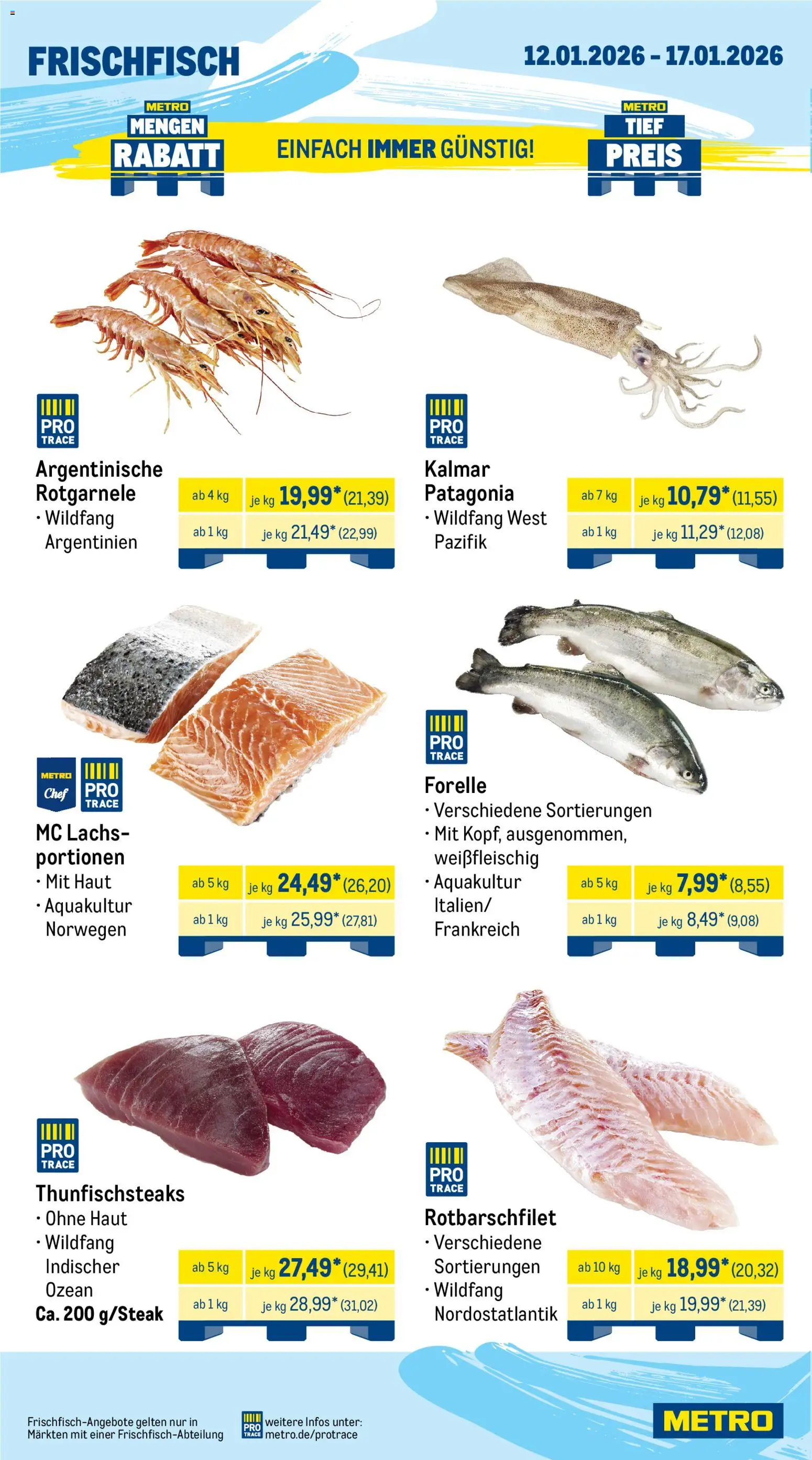 Metro Prospekt 	 – gültig ab 12.01.2026 | Seite: 6 | Produkte: Lachs