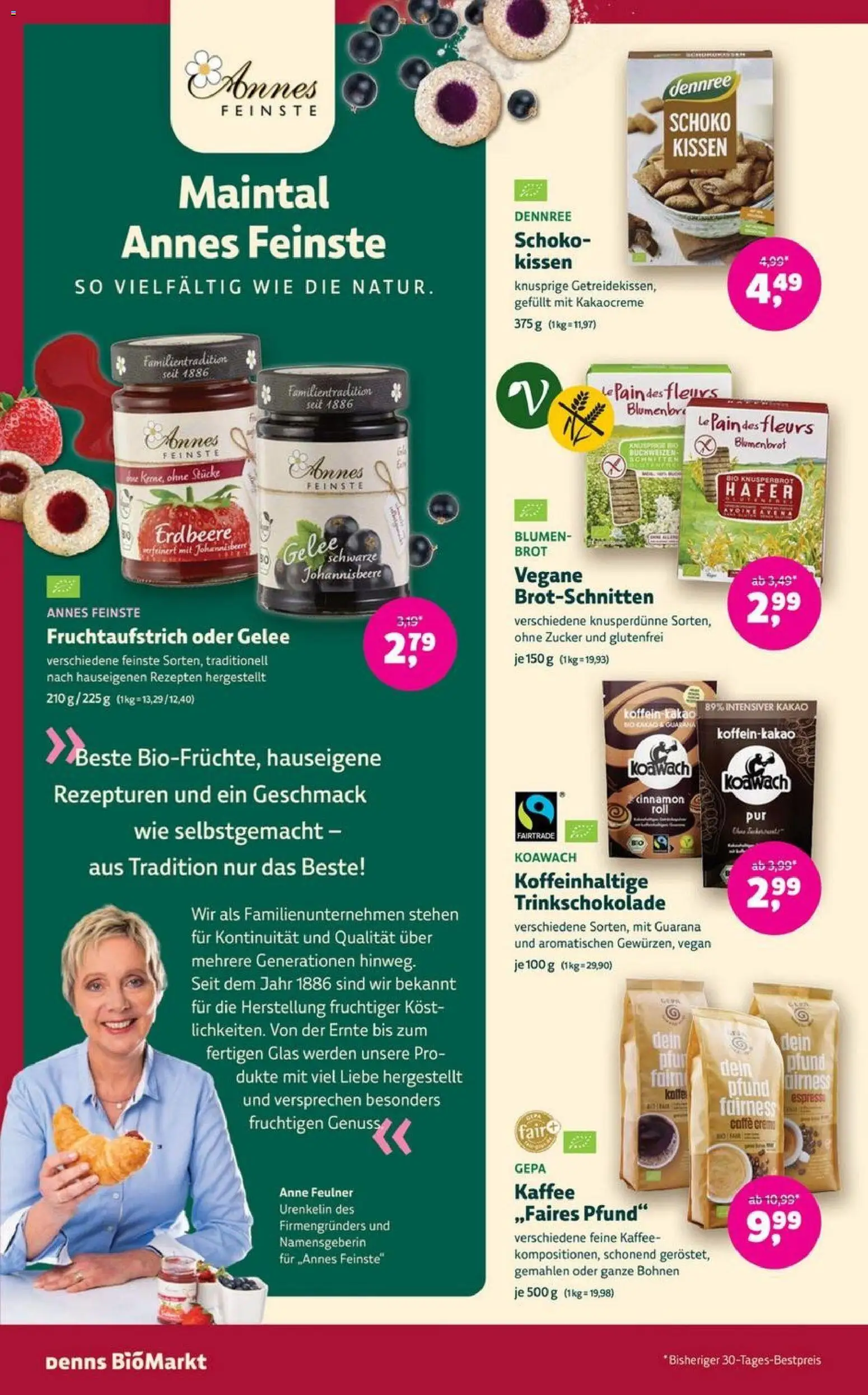 Denns BioMarkt Angebote – gültig ab 19.11.2025 | Seite: 12 | Produkte: Kaffee, Blumen, Zucker, Brot