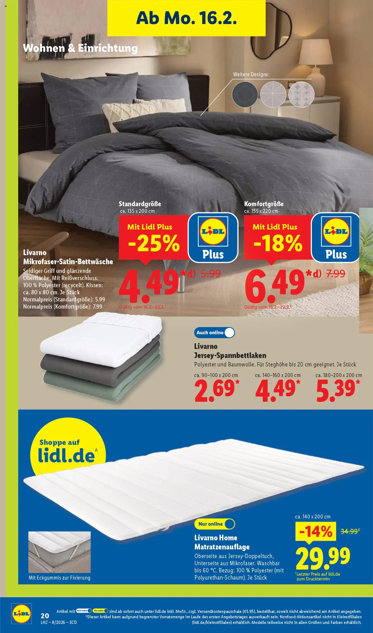 Lidl - Prospekt – gültig ab 16.02.2026 | Seite: 38 | Produkte: Kissen