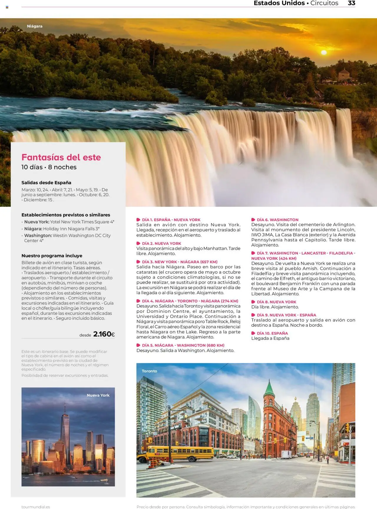 Viajes El Corte Inglés - Norteamérica y Caribe 2025 │ válido desde el 01.01.2025 | Página: 33 | Productos: Reloj