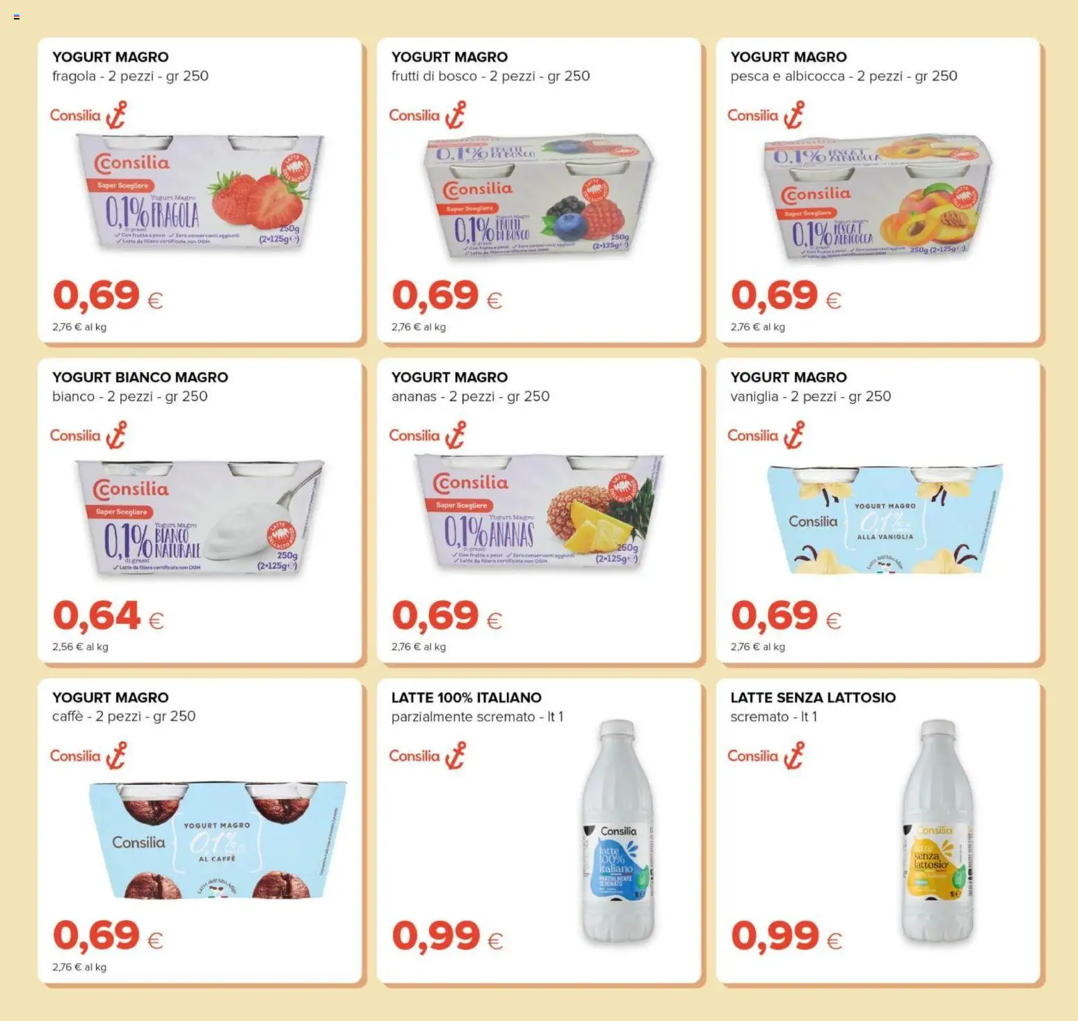 Volantino Oasi del 23.04.2026 | Pagina: 5 | Prodotti: Latte, Pesca, Ananas, Latte senza lattosio