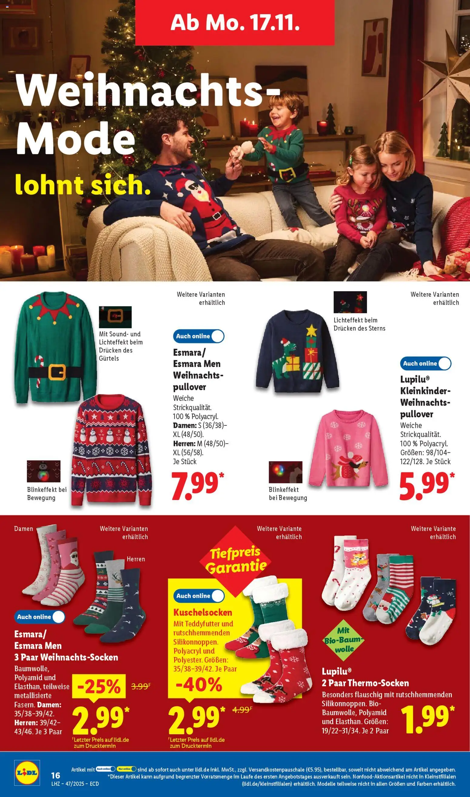 Lidl - Black Friday – gültig ab 17.11.2025 | Seite: 34 | Produkte: Pullover
