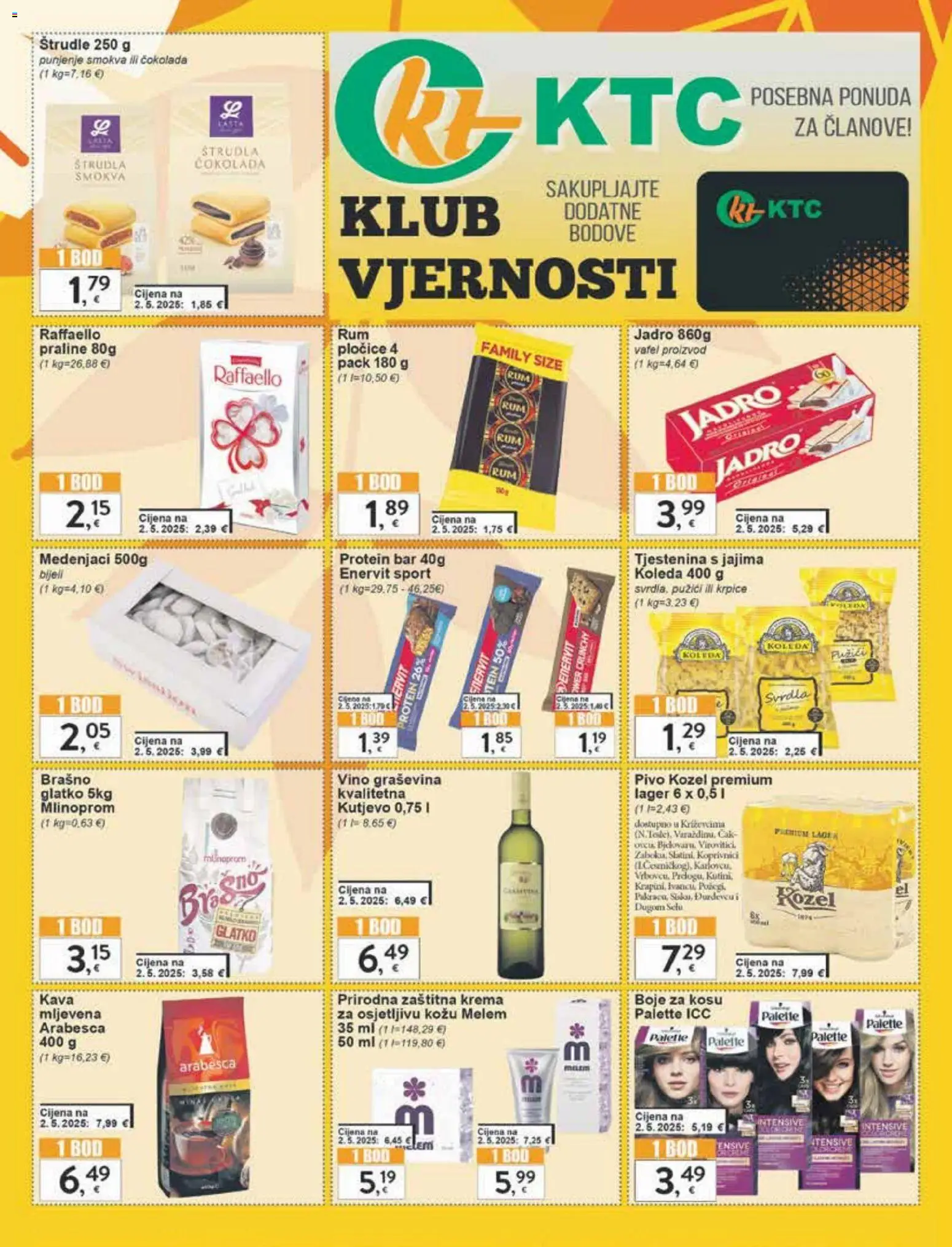 KTC katalog | vrijedi od 05.11.2025 | Stranica: 26 | Proizvodi: Praline, Arabesca, Brašno, Raffaello