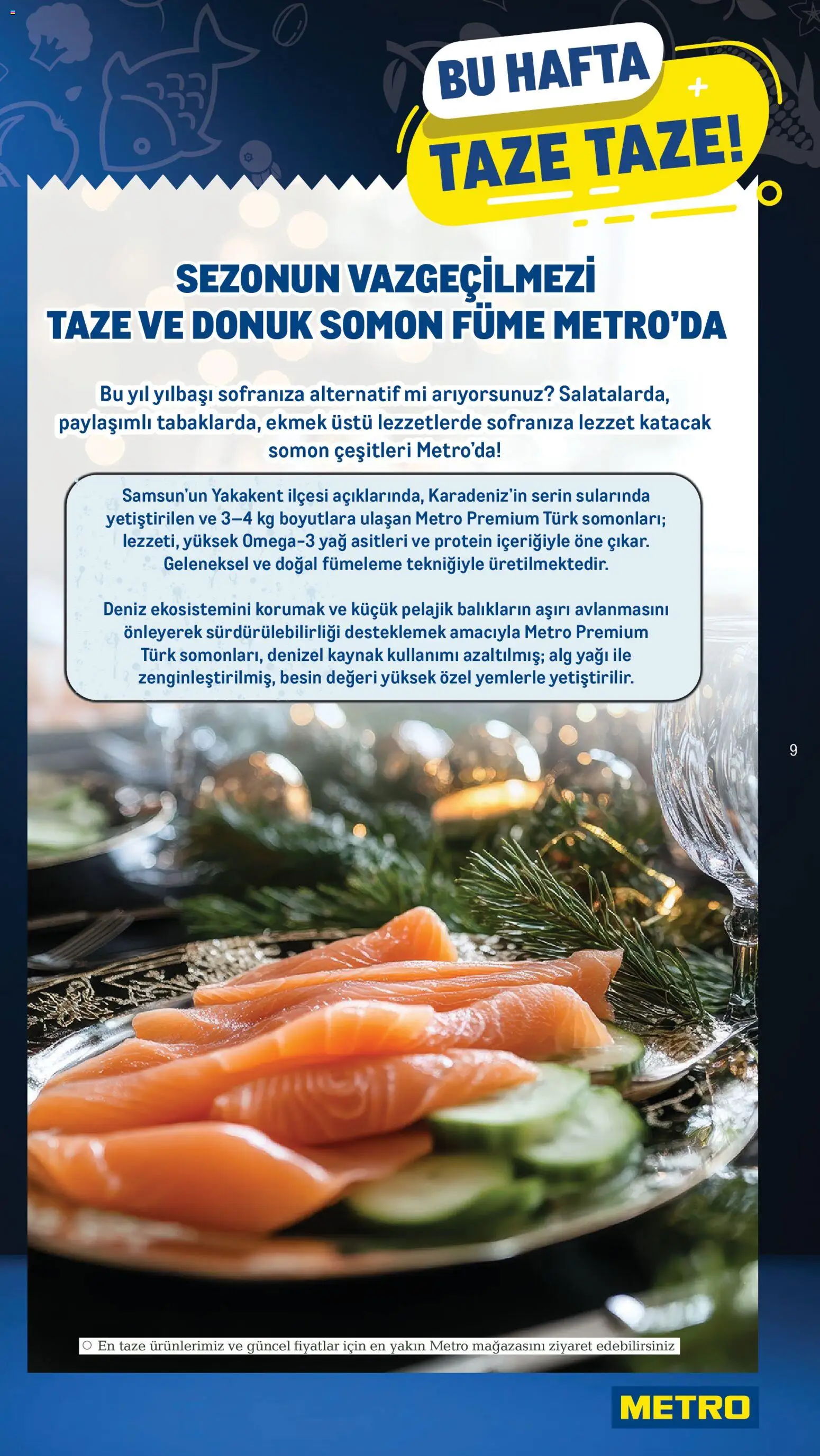 Metro Katalog - 07.01.2026 tarihinden itibaren geçerlidir | Sayfa: 9 | Ürünler: Ekmek, Yağ, Somon