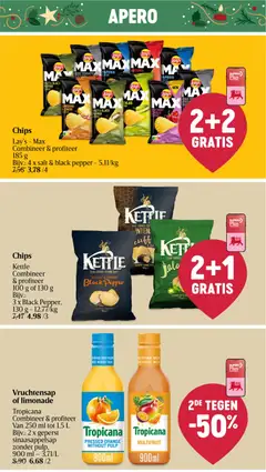 Delhaize folder week 52 - Voorbeeld van een folder van Delhaize, geldig van 26.12.2025 | Pagina: 9 | Producten: Chips, Tropicana, Nice, Pot