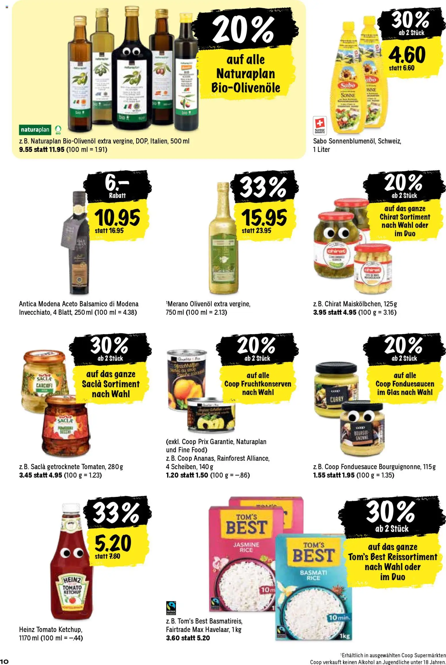 Coop Aktionen – gültig ab 18.12.2025 | Seite: 10 | Produkte: Balsamico, Tomaten, Ketchup, Fondue