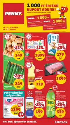 PENNY akciós újság - amely érvényes a következő dátumtól: 16.04.2026