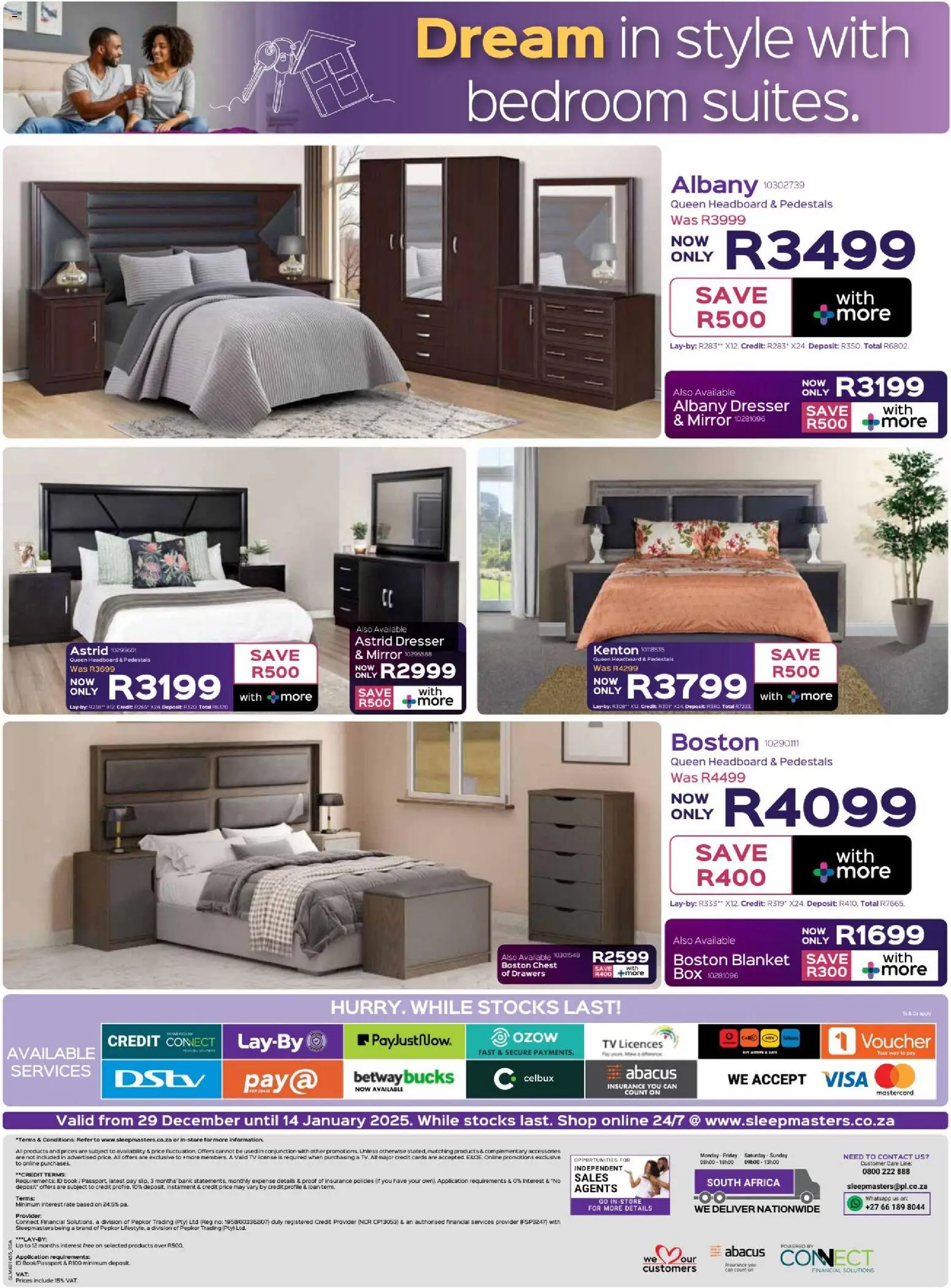 New Sleepmasters catalogue – valid from 29.12.2025 | Page: 12 | Products: Headboard, Blanket, TV, Mirror