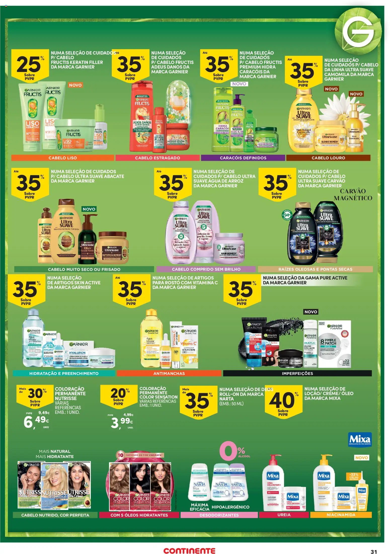 Continente - Açores │ válido de 30.10.2025 | Página: 31 | Produtos: Louro, Shampoo, Sérum, Creme