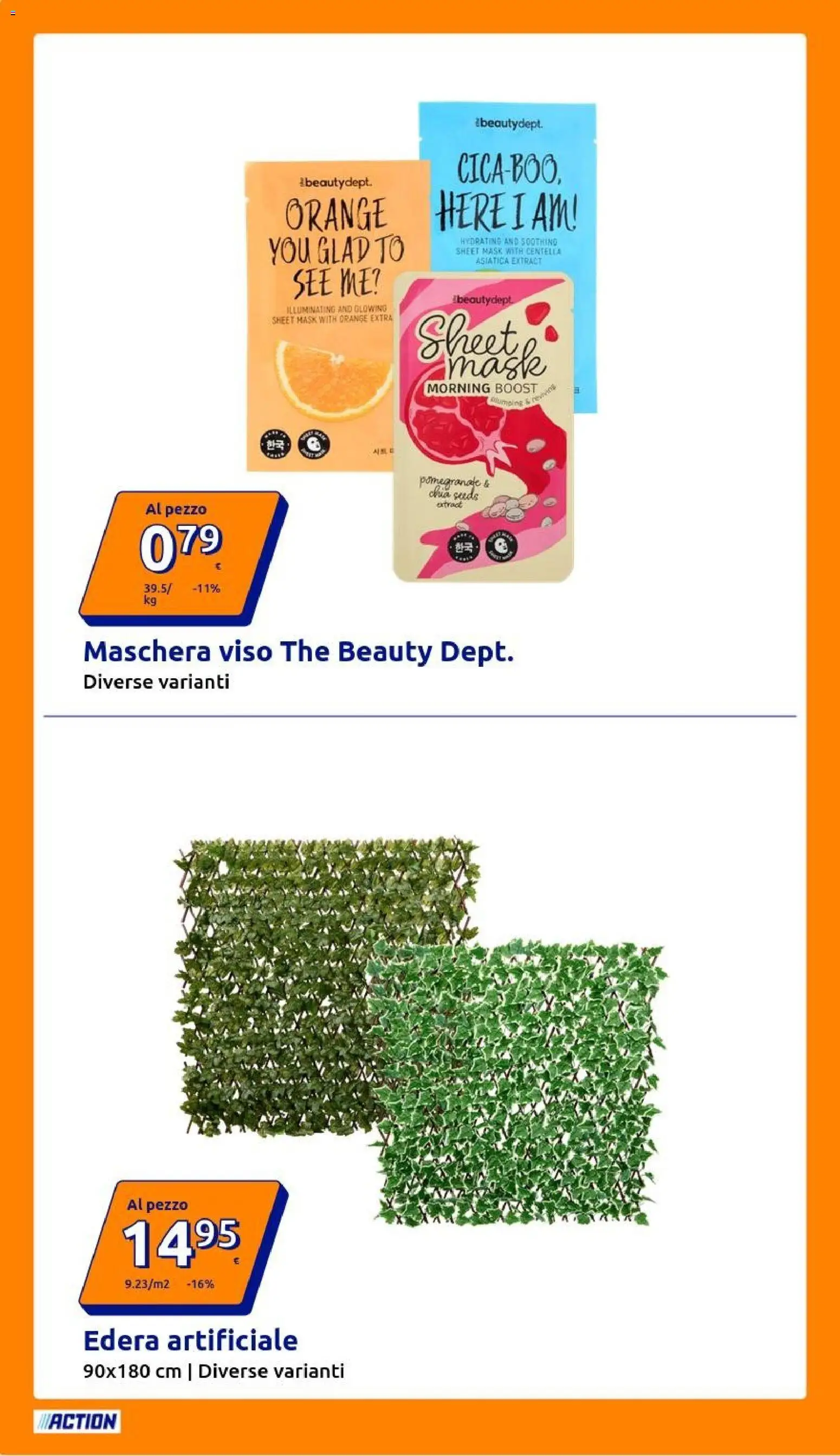 Volantino Action del 15.04.2026 | Pagina: 2 | Prodotti: Maschera, Maschera viso, The