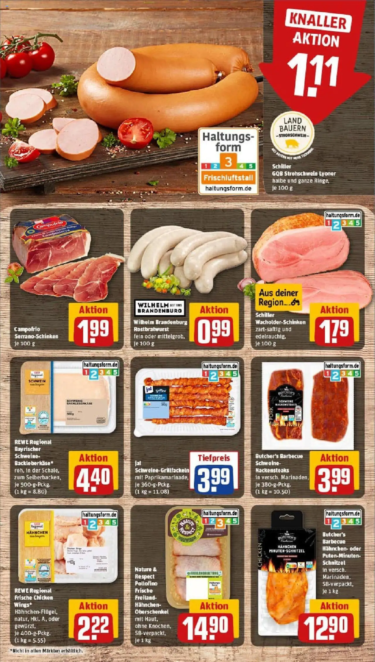 Rewe prospekt Haar / Gronsdorf	 - gültig ab dem 27.07.2025 | Seite: 12 | Produkte: Nackensteaks, Hahnchen, Schnitzel, Steak